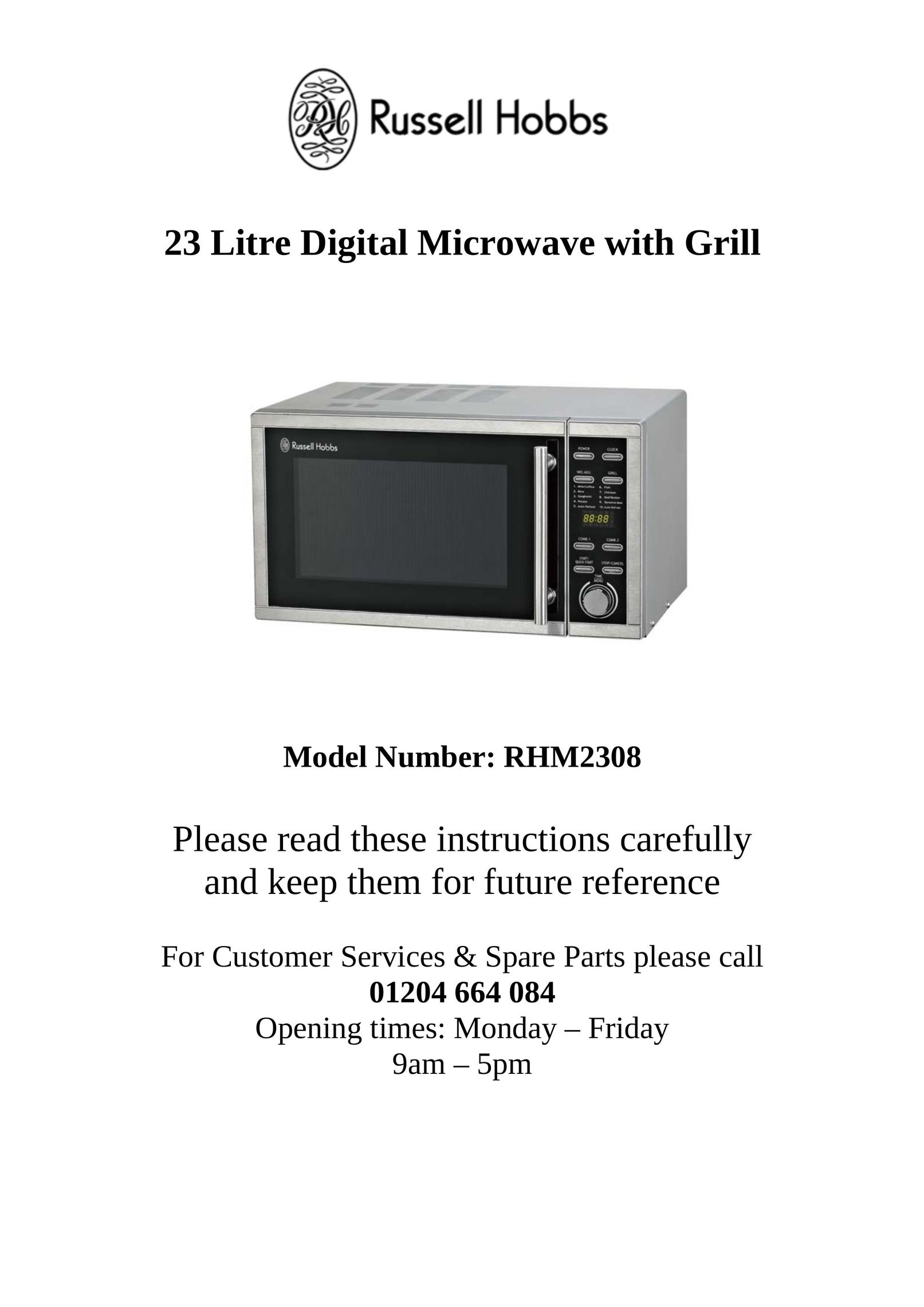 Russell Hobbs RHM2308 Microwave Oven User Manual