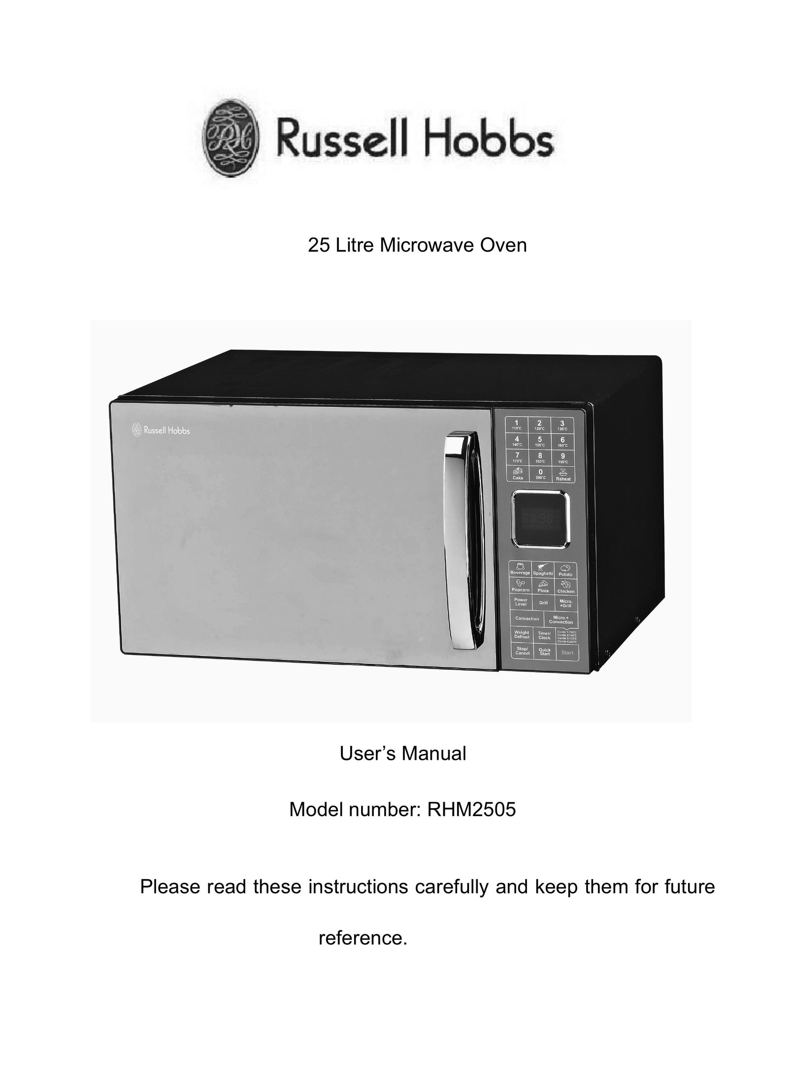 Russell Hobbs RHM2505 Microwave Oven User Manual