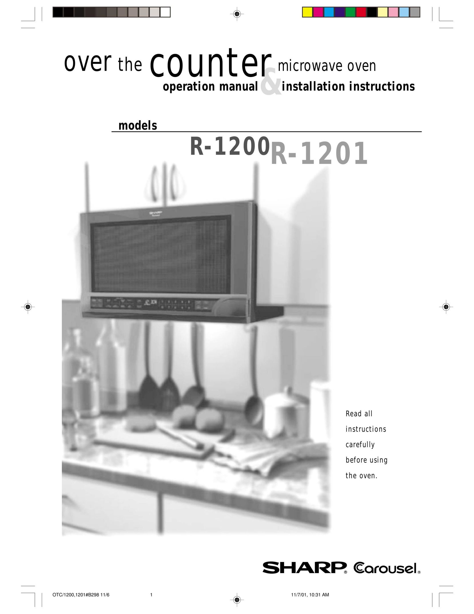 Sharp R-1200 Microwave Oven User Manual