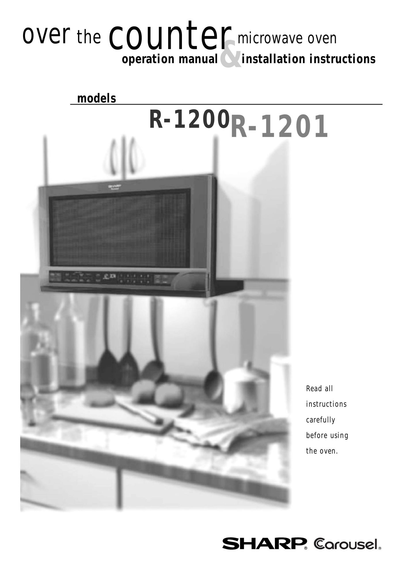 Sharp R-1200m Microwave Oven User Manual