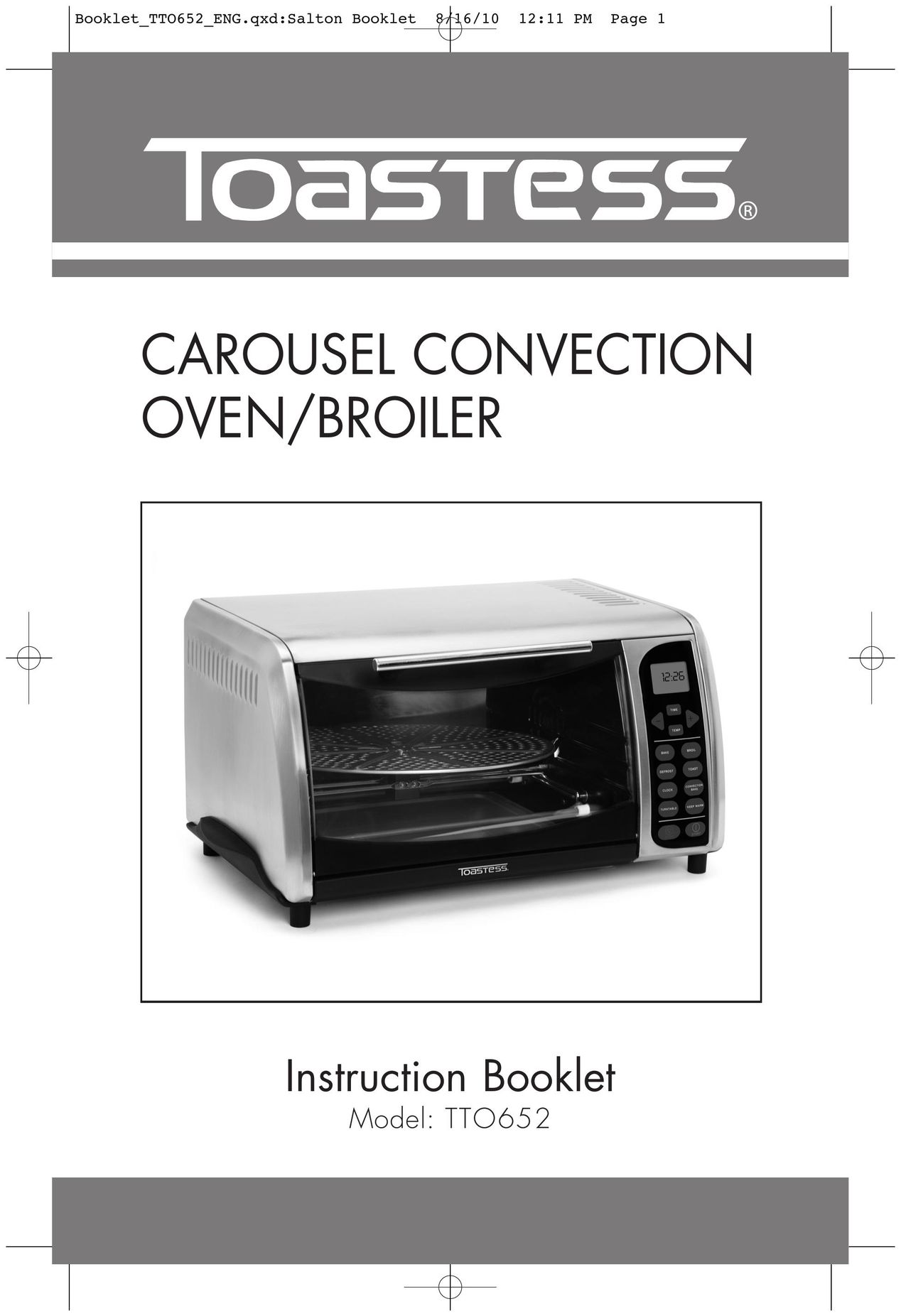 Toastess TTO652 Microwave Oven User Manual