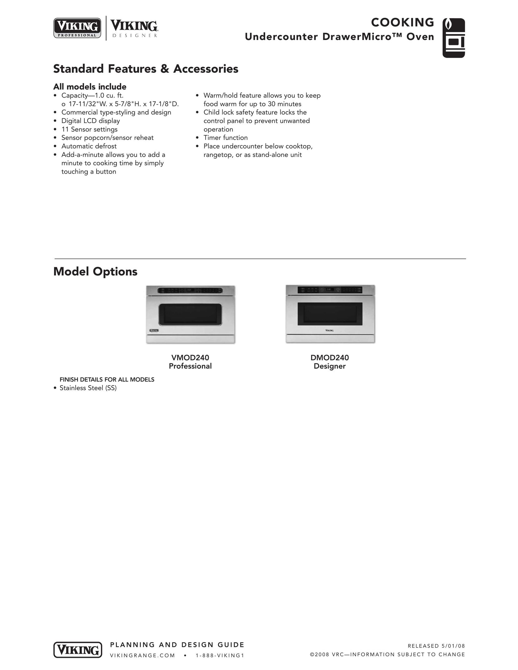 Viking DMOD240 Microwave Oven User Manual