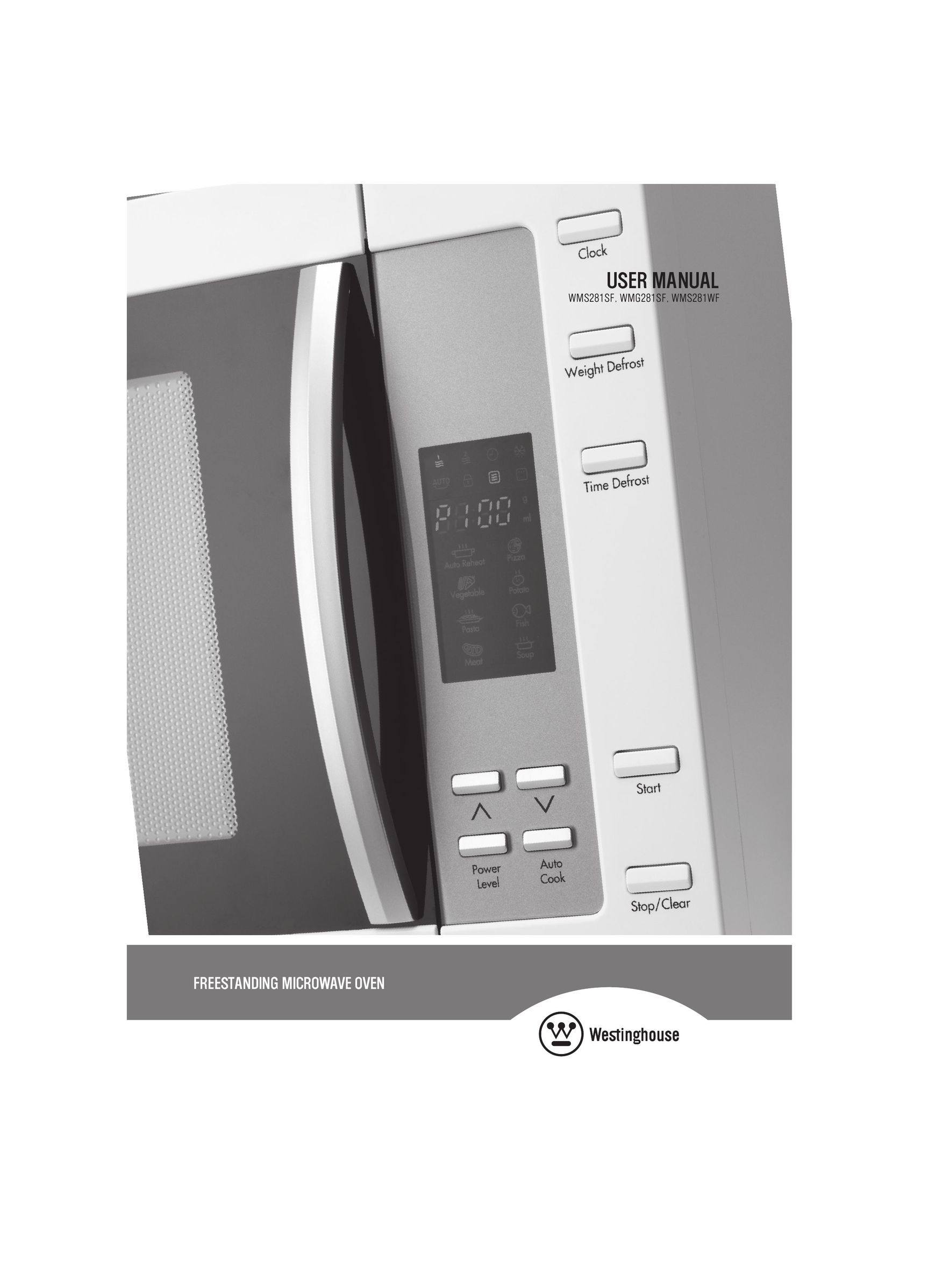 Westinghouse WMG281SF Microwave Oven User Manual