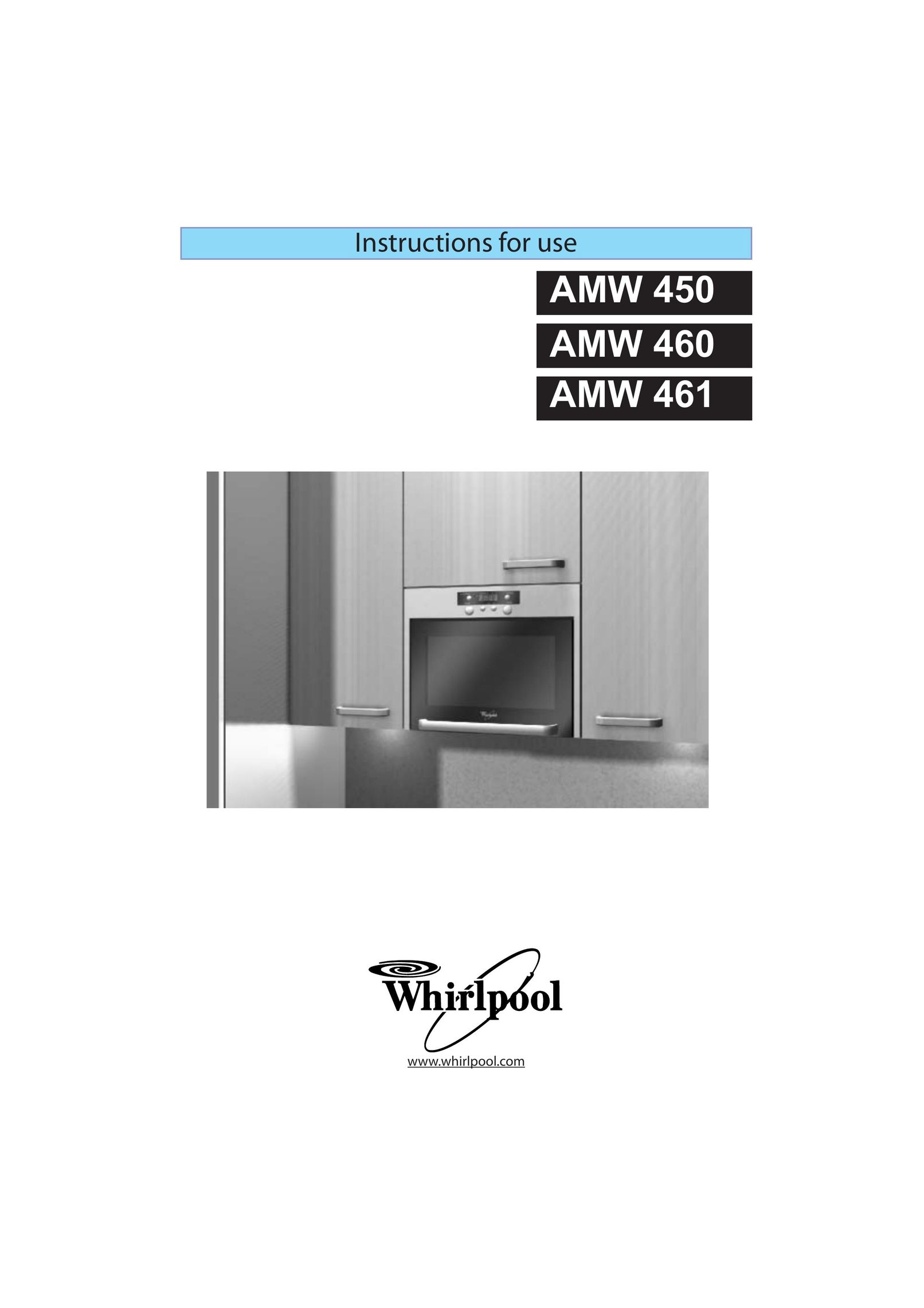 Whirlpool AMW 450 Microwave Oven User Manual