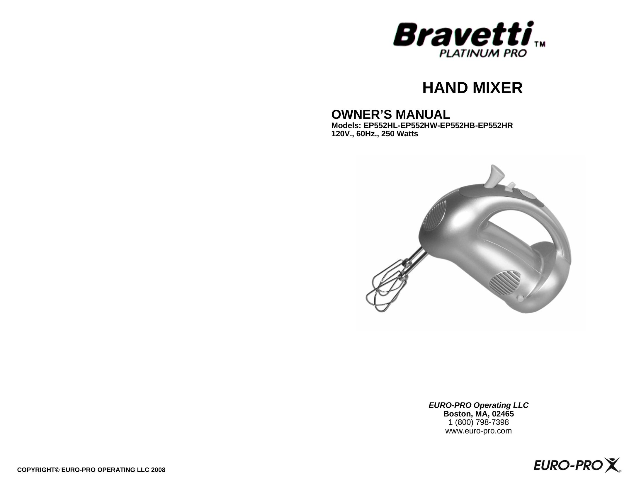 Bravetti EP552HL Mixer User Manual