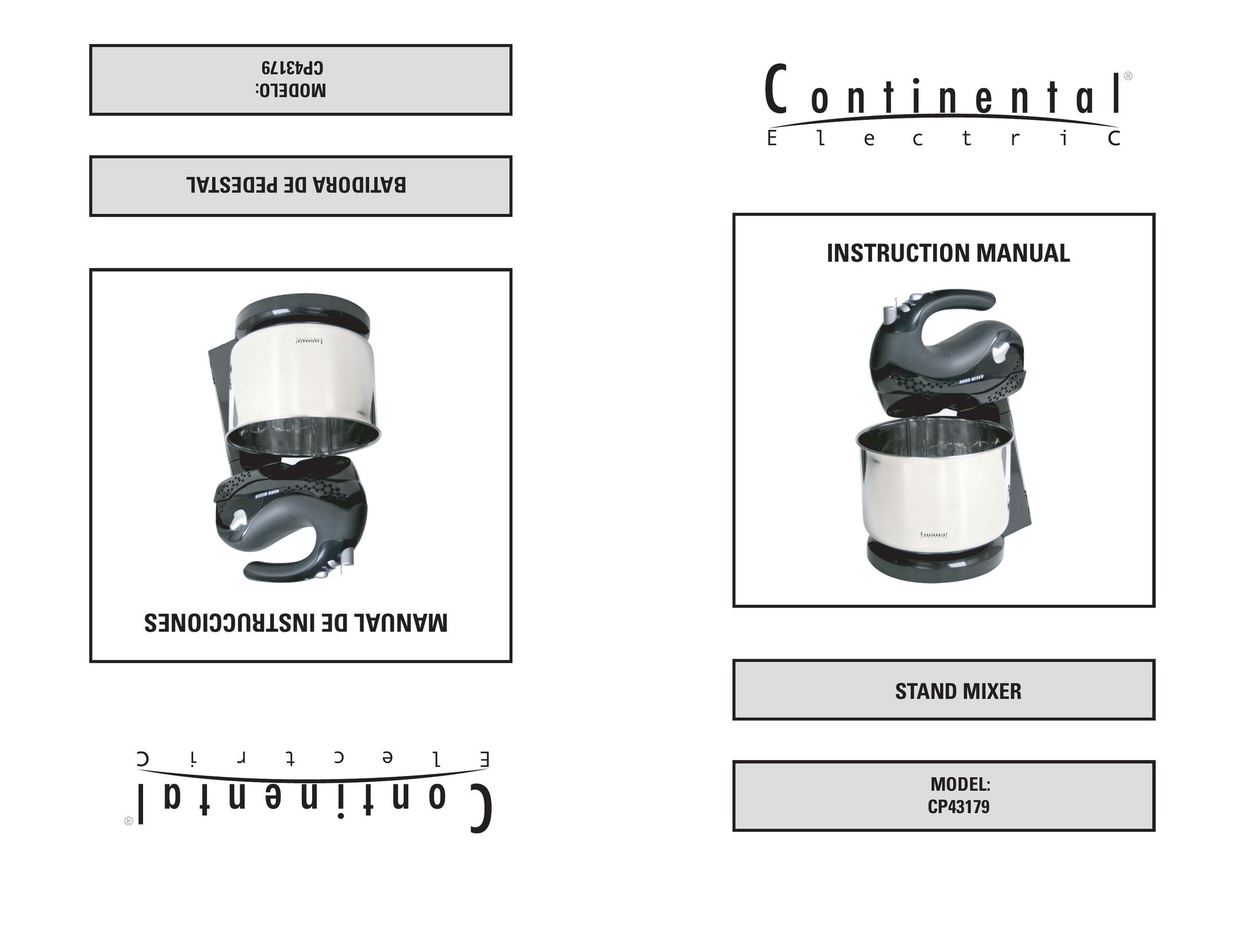 Continental Electric CP43179 Mixer User Manual
