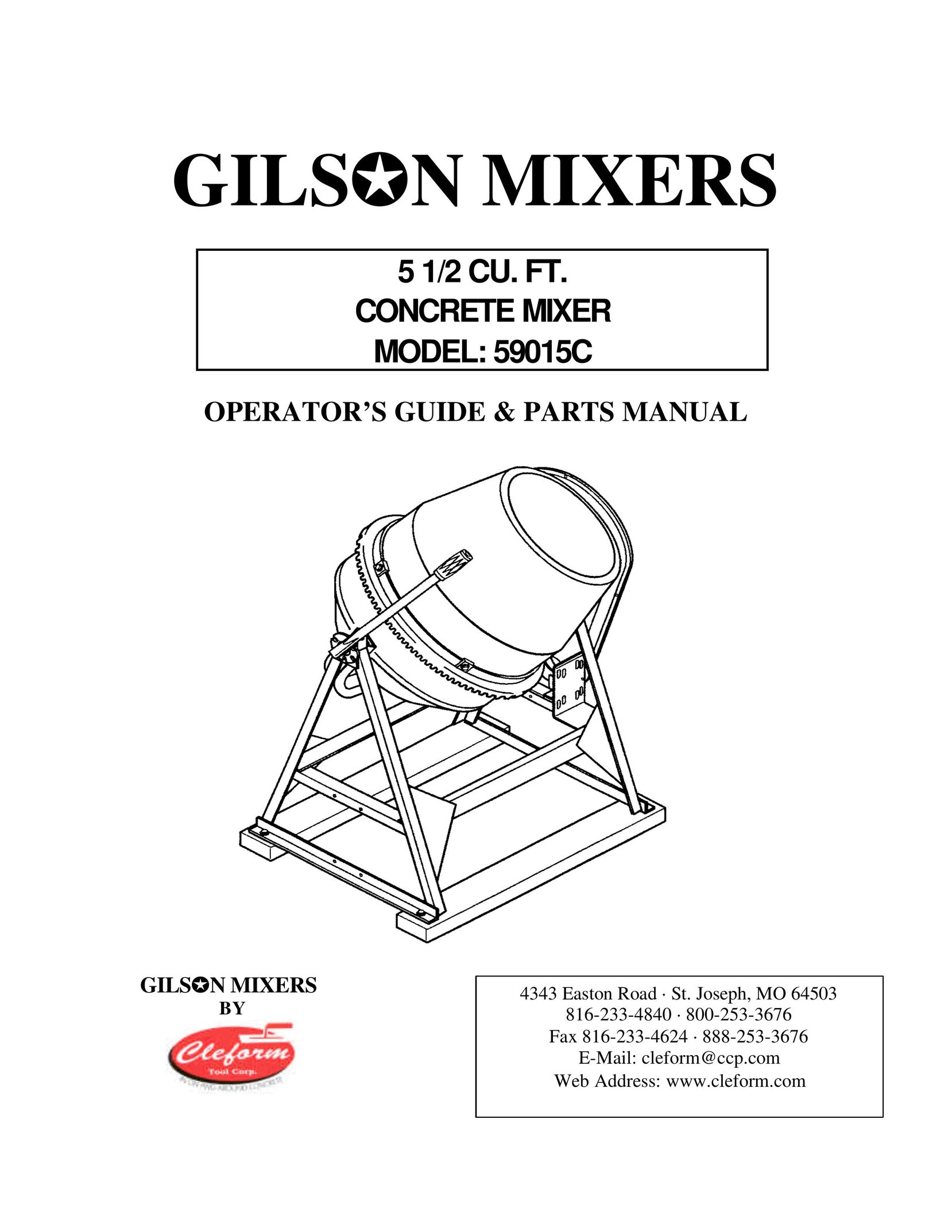 Gilson 59015C Mixer User Manual