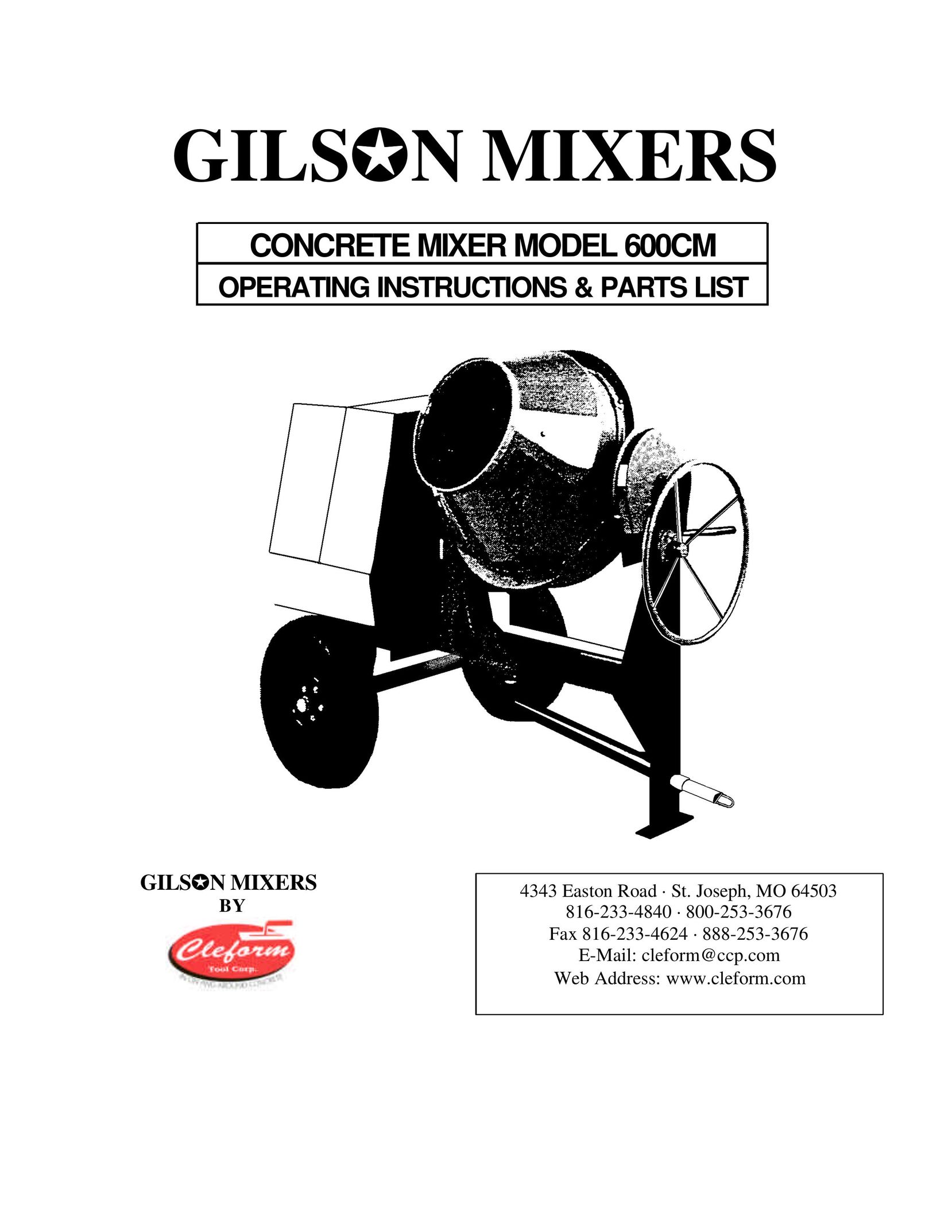 Gilson 600CM Mixer User Manual