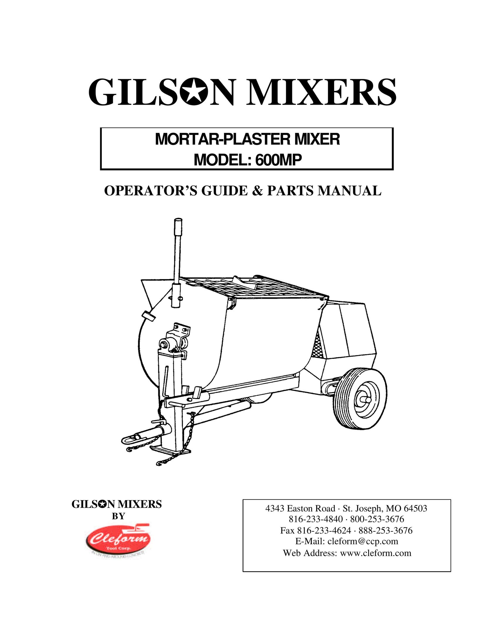 Gilson 600MP Mixer User Manual