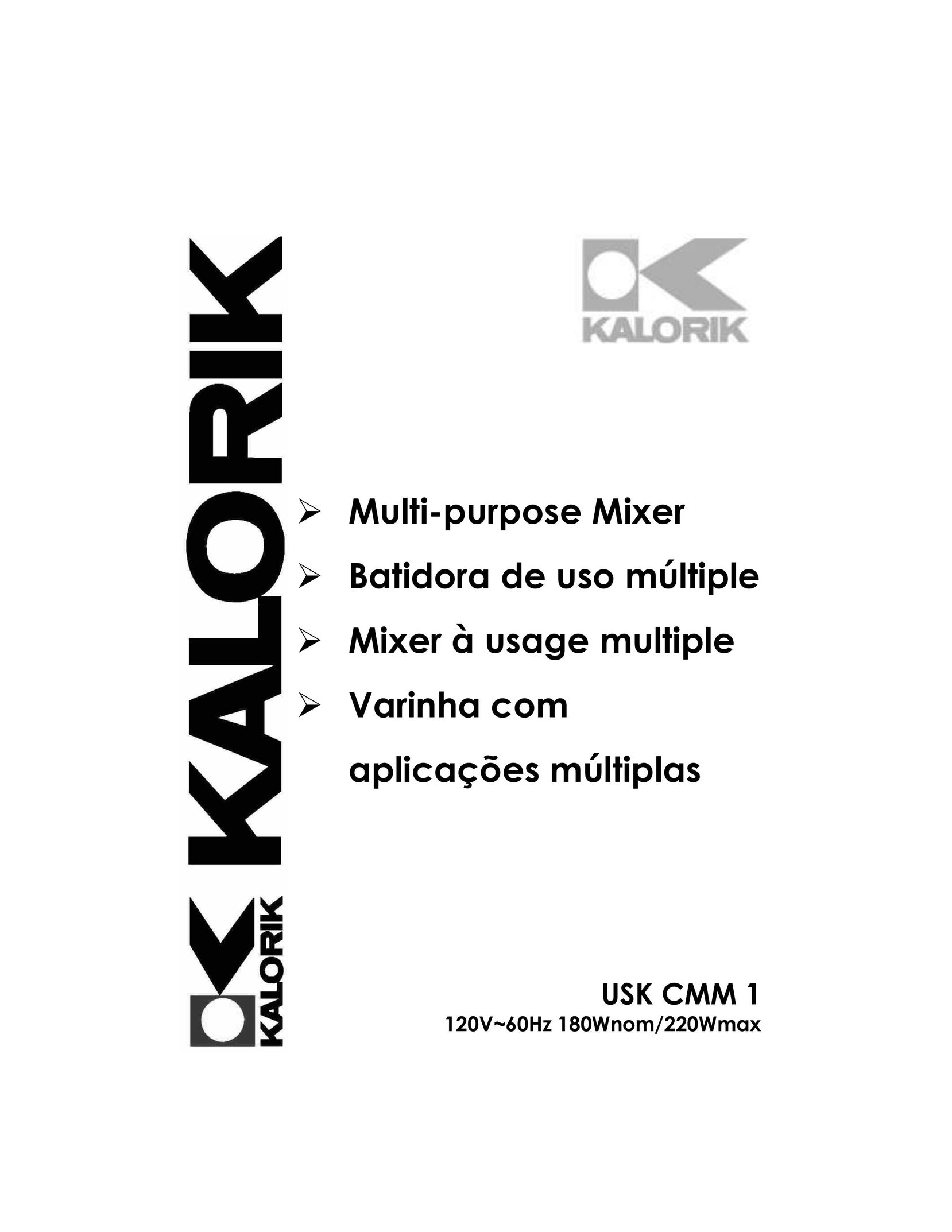 Kalorik USK CMM 1 Mixer User Manual
