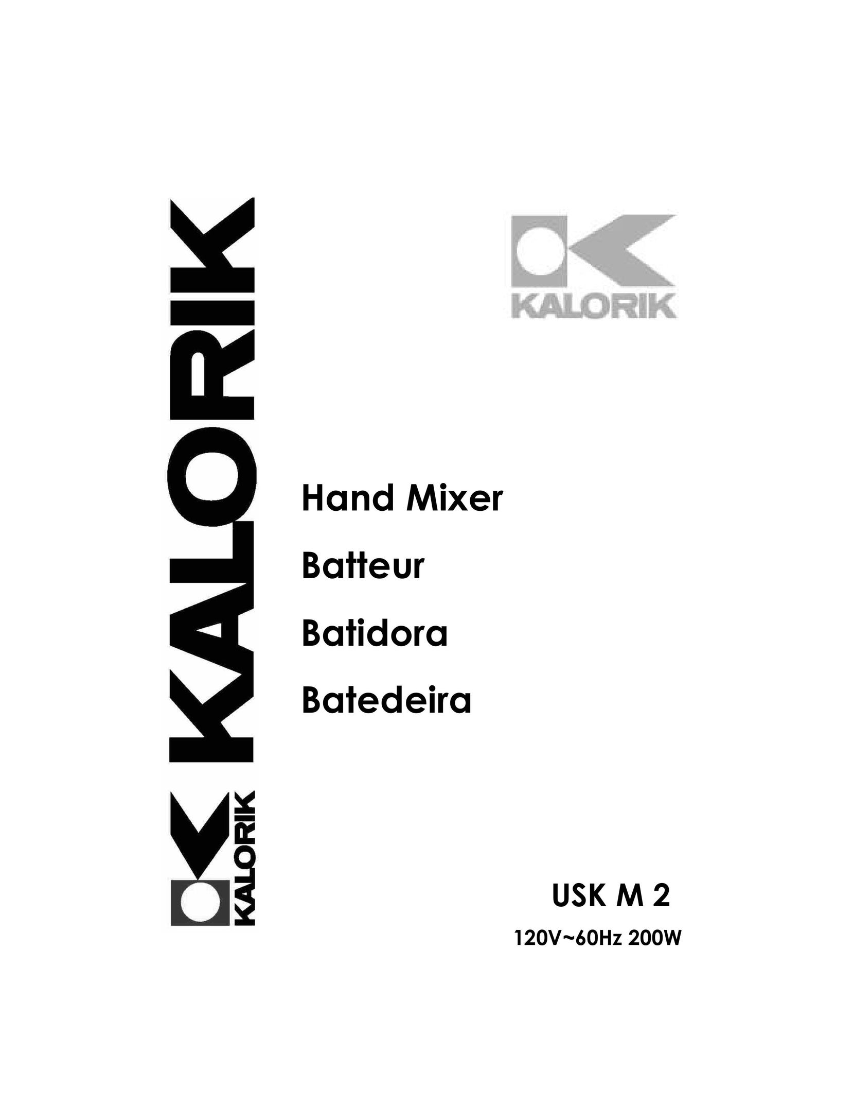 Kalorik USK M 2 Mixer User Manual