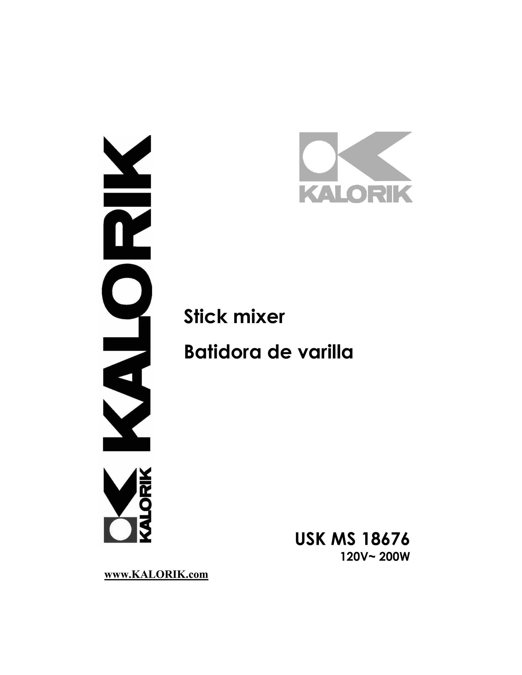 Kalorik USK MS 18676 Mixer User Manual