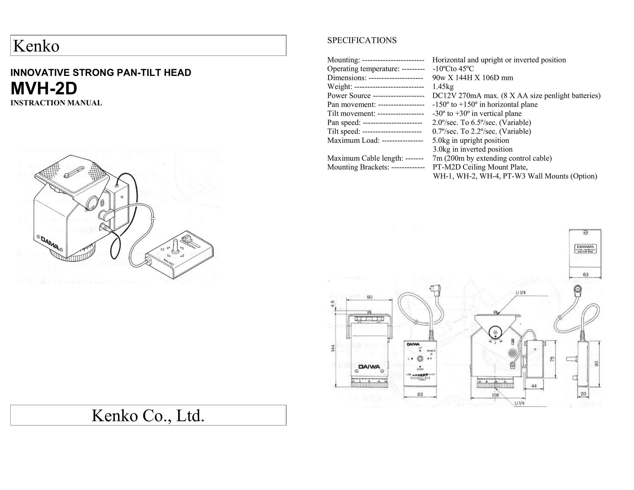 Kenko MVH-2D Mixer User Manual
