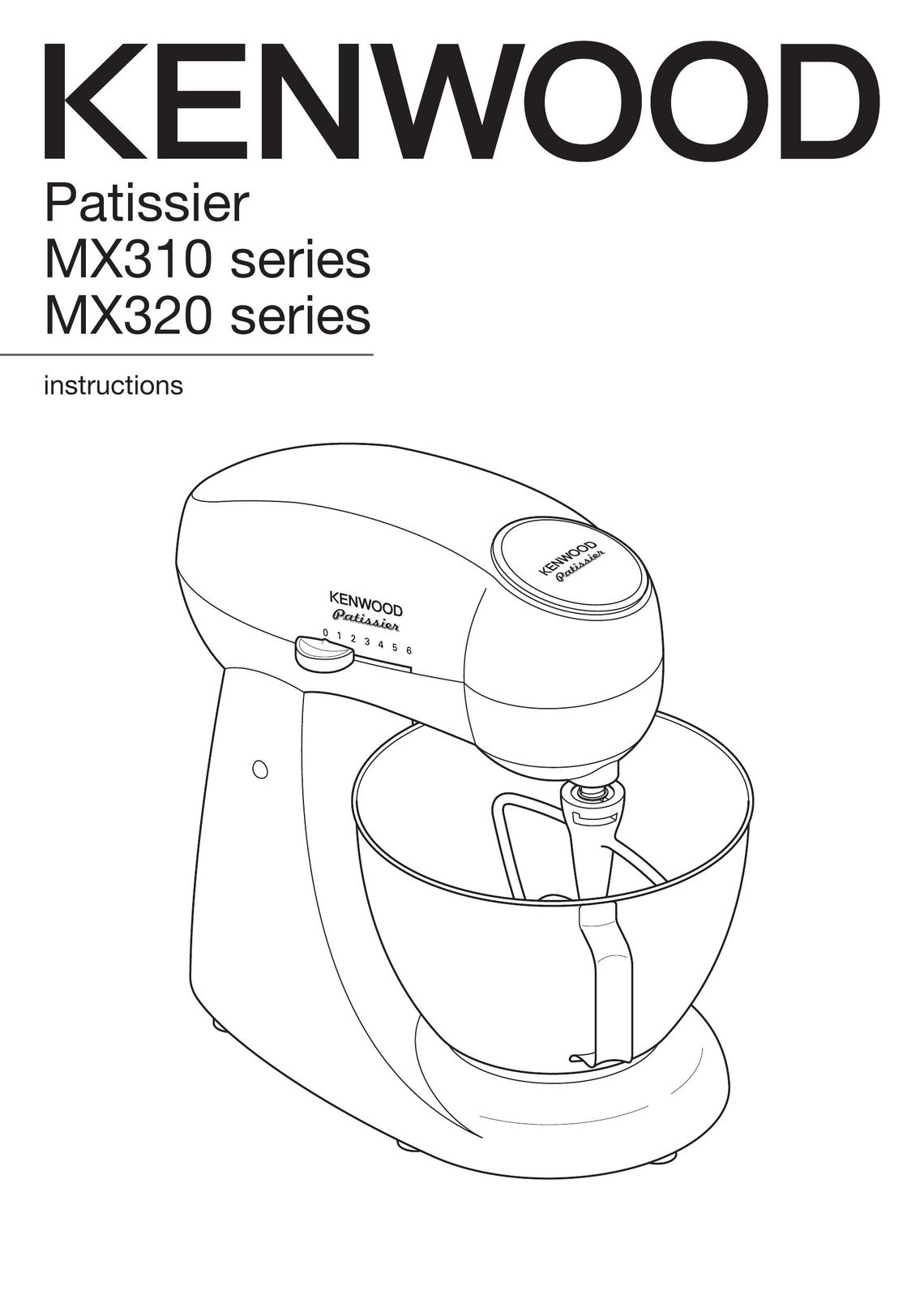 Kenwood MX310 series Mixer User Manual