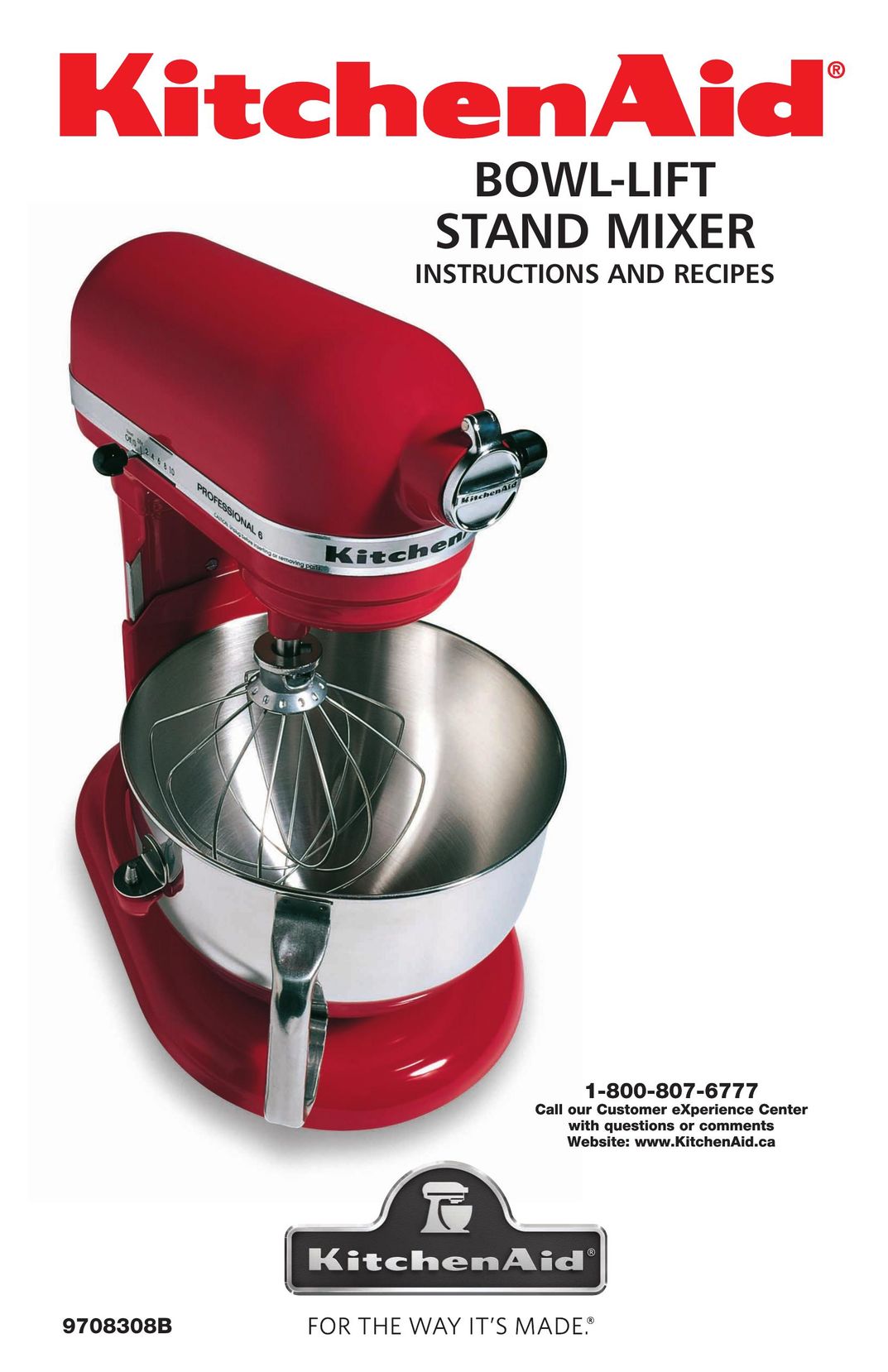 KitchenAid 9708308B Mixer User Manual