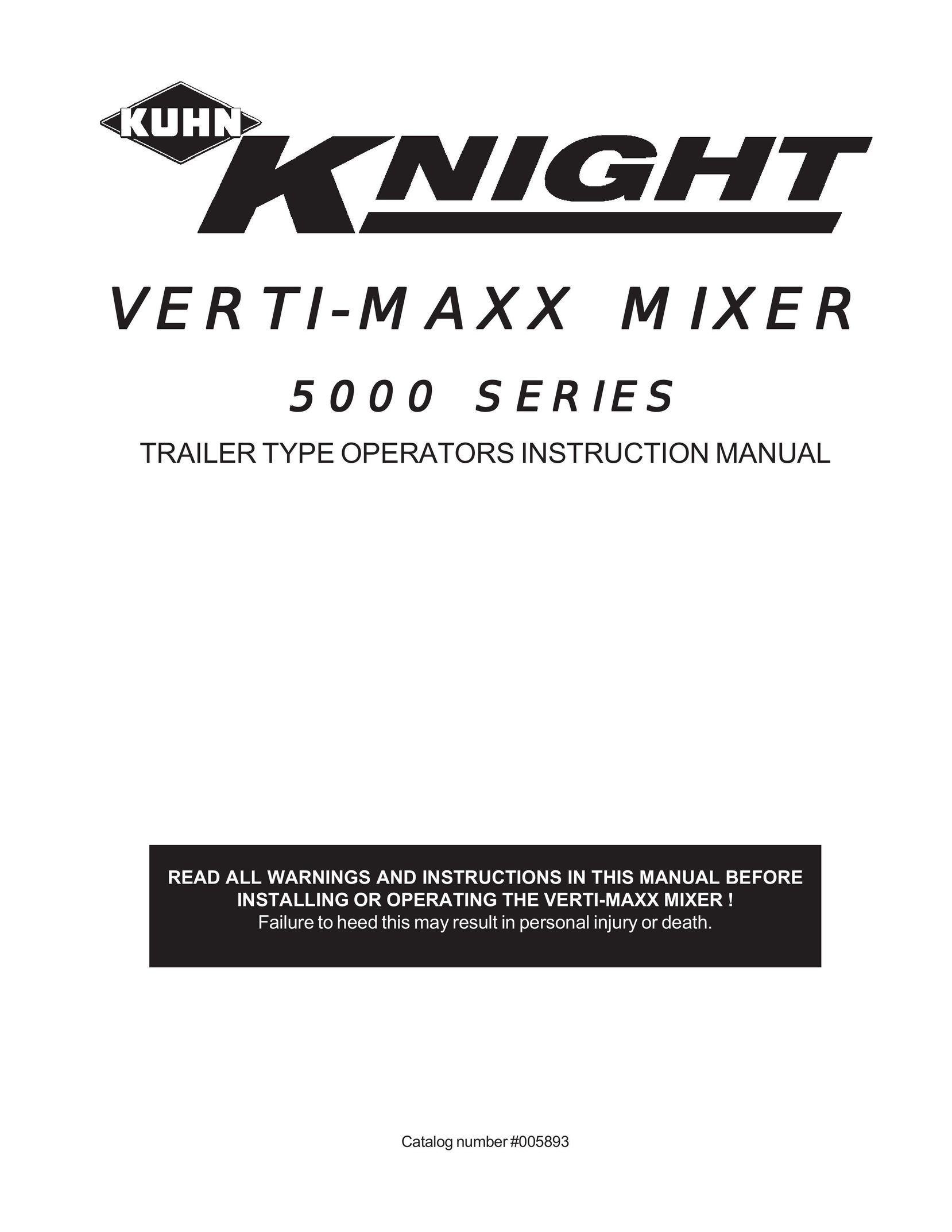 Kuhn Rikon Verti-Maxx Mixer Mixer User Manual