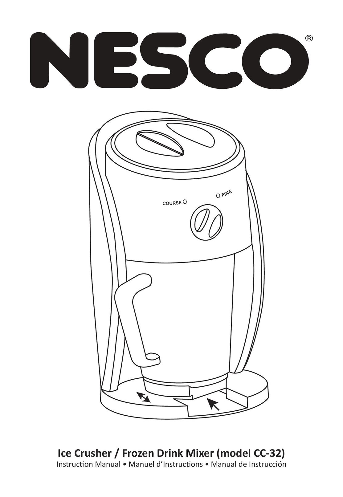 Nesco CC-32 Mixer User Manual