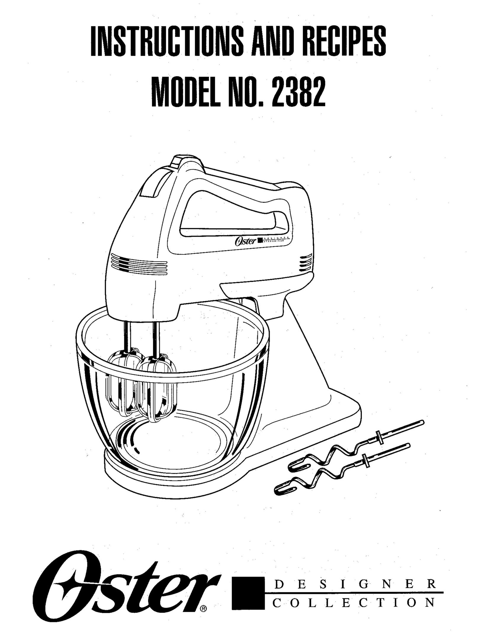 Oster 2382 Mixer User Manual