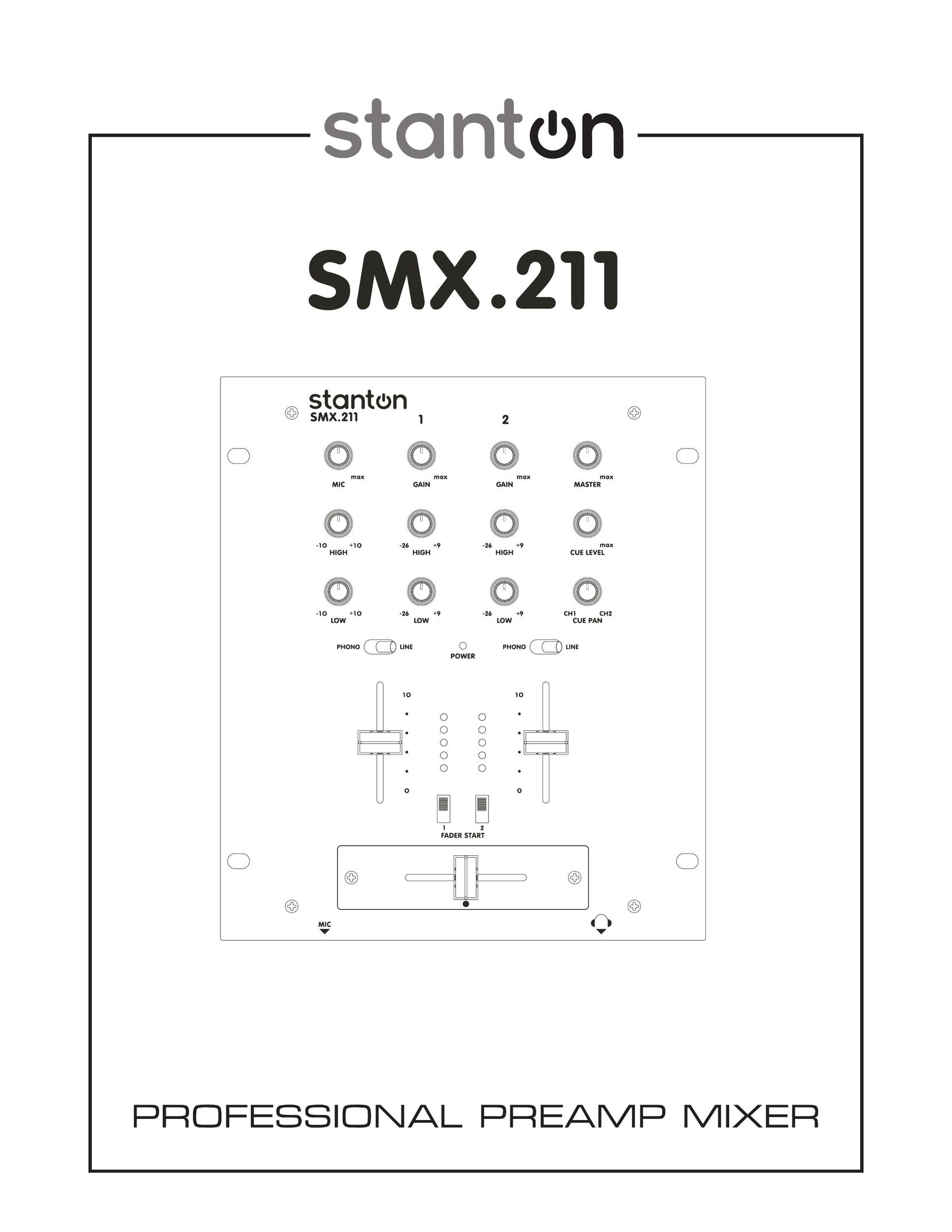 Stanton SMX.211 Mixer User Manual
