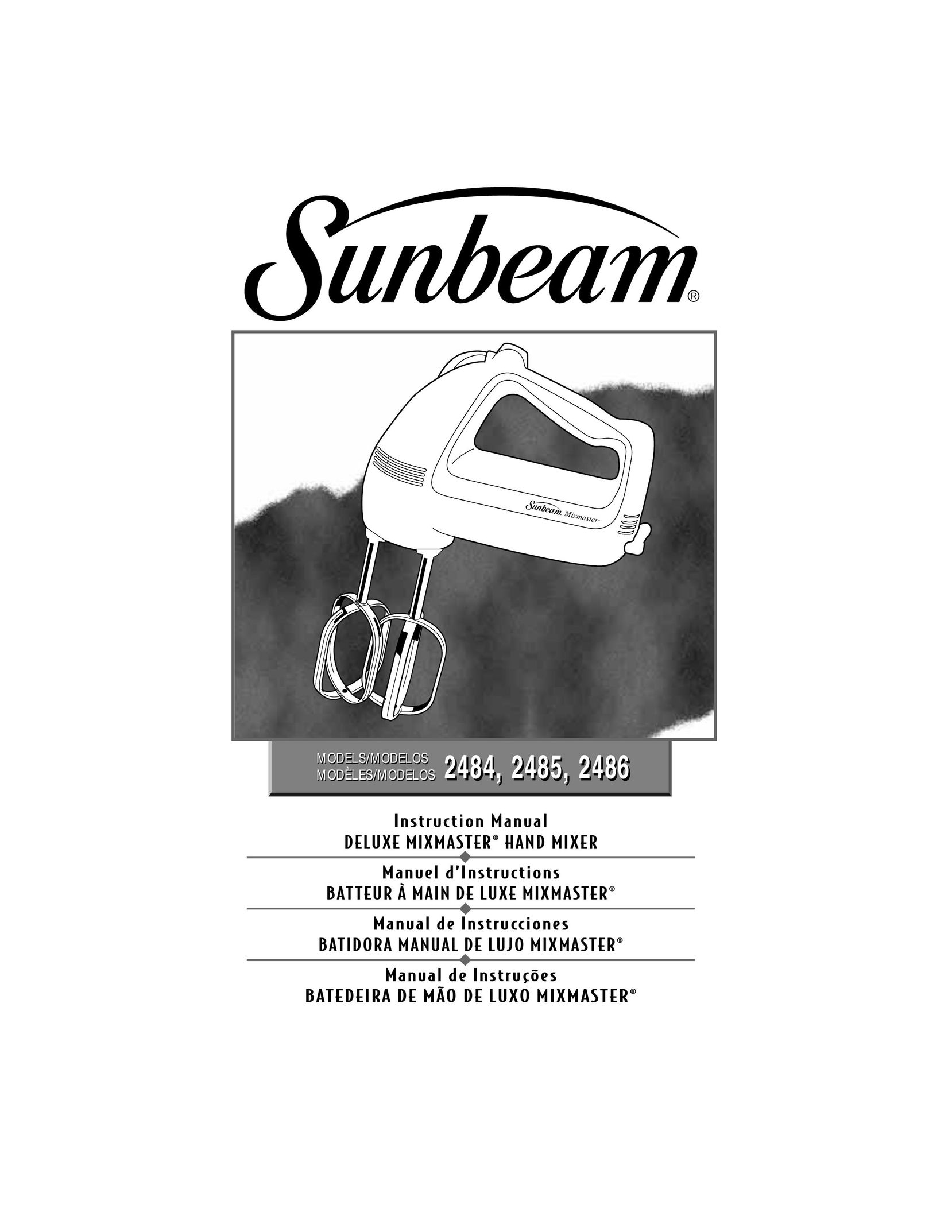 Sunbeam 2484 Mixer User Manual
