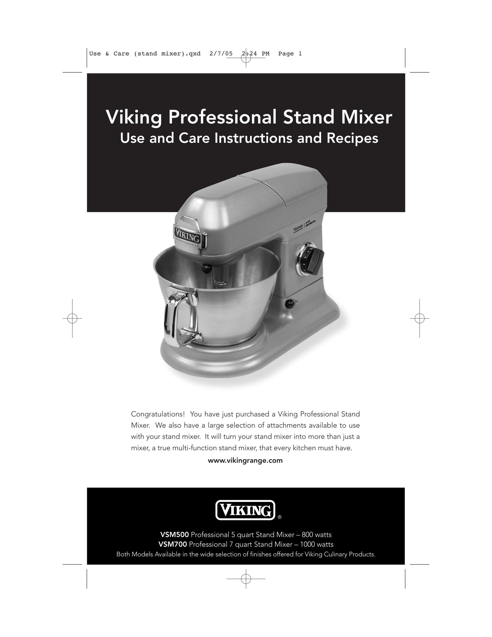 Viking VSM500 Mixer User Manual