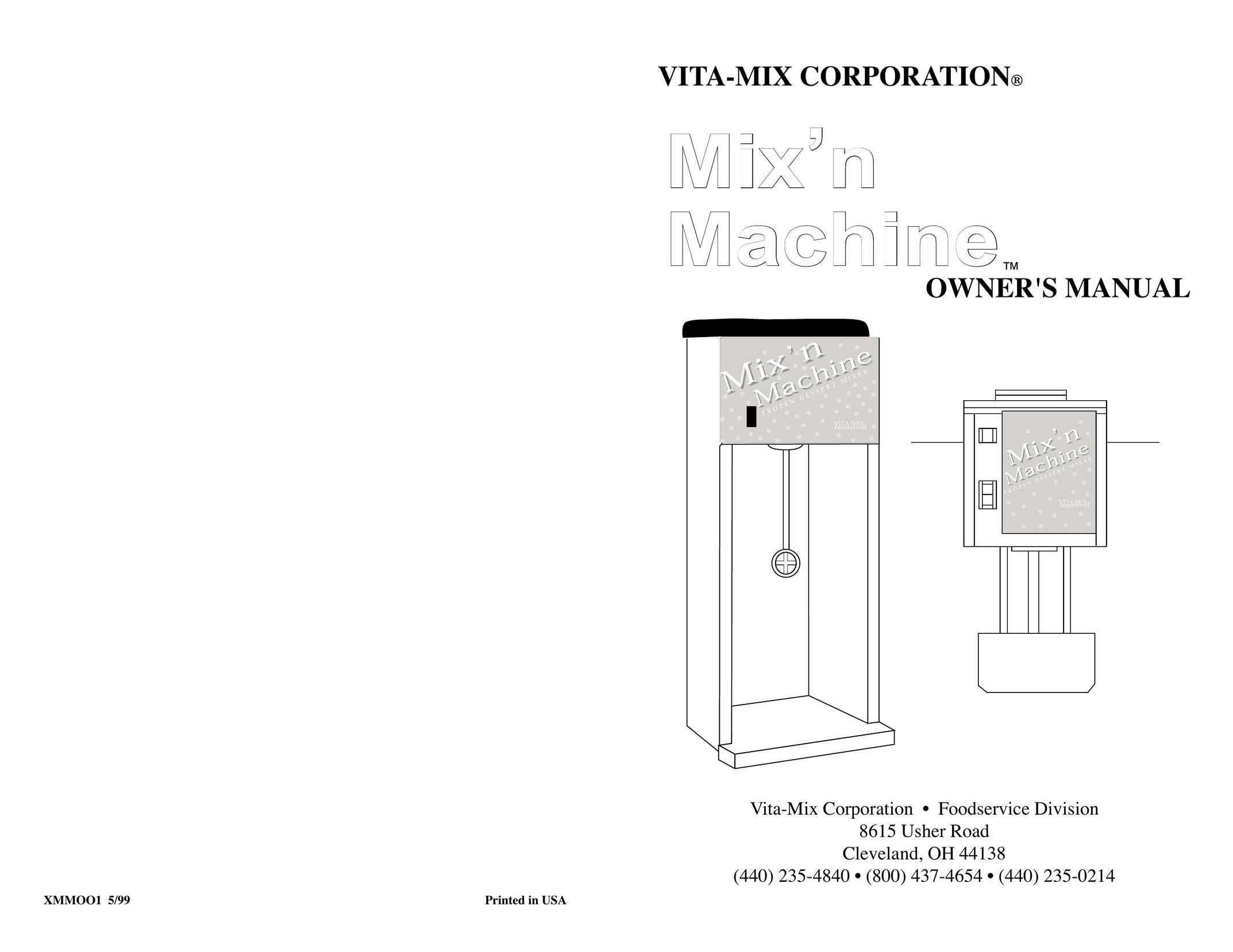 Vita-Mix Mix'n Machine Mixer User Manual