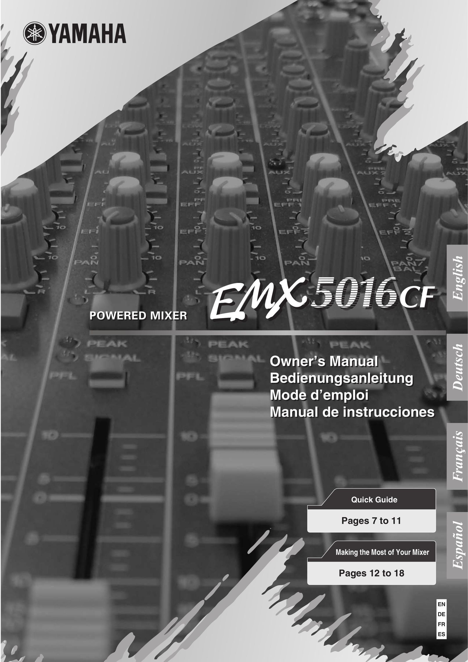 Yamaha EMX5016CF Mixer User Manual