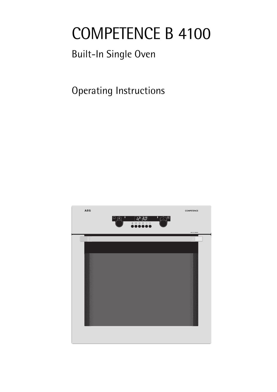AEG B 4100 Oven User Manual