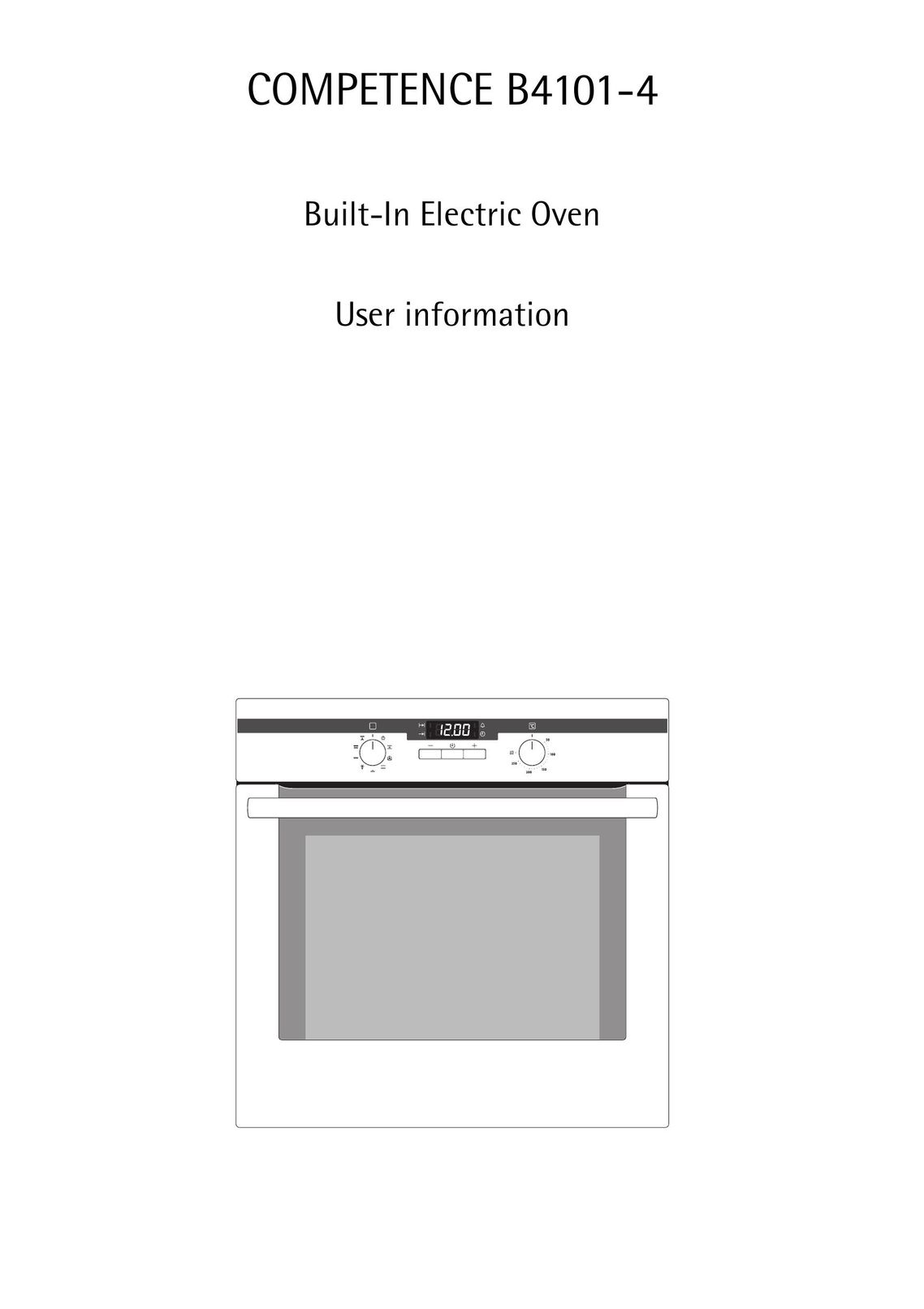 AEG B4101-4 Oven User Manual
