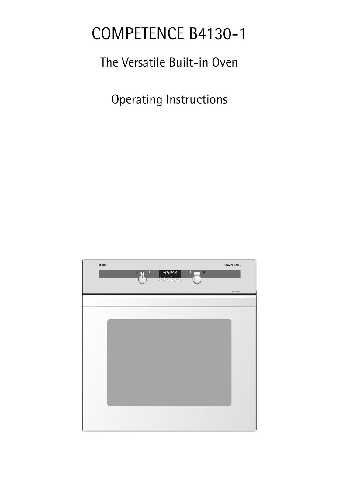 AEG B4130-1 Oven User Manual