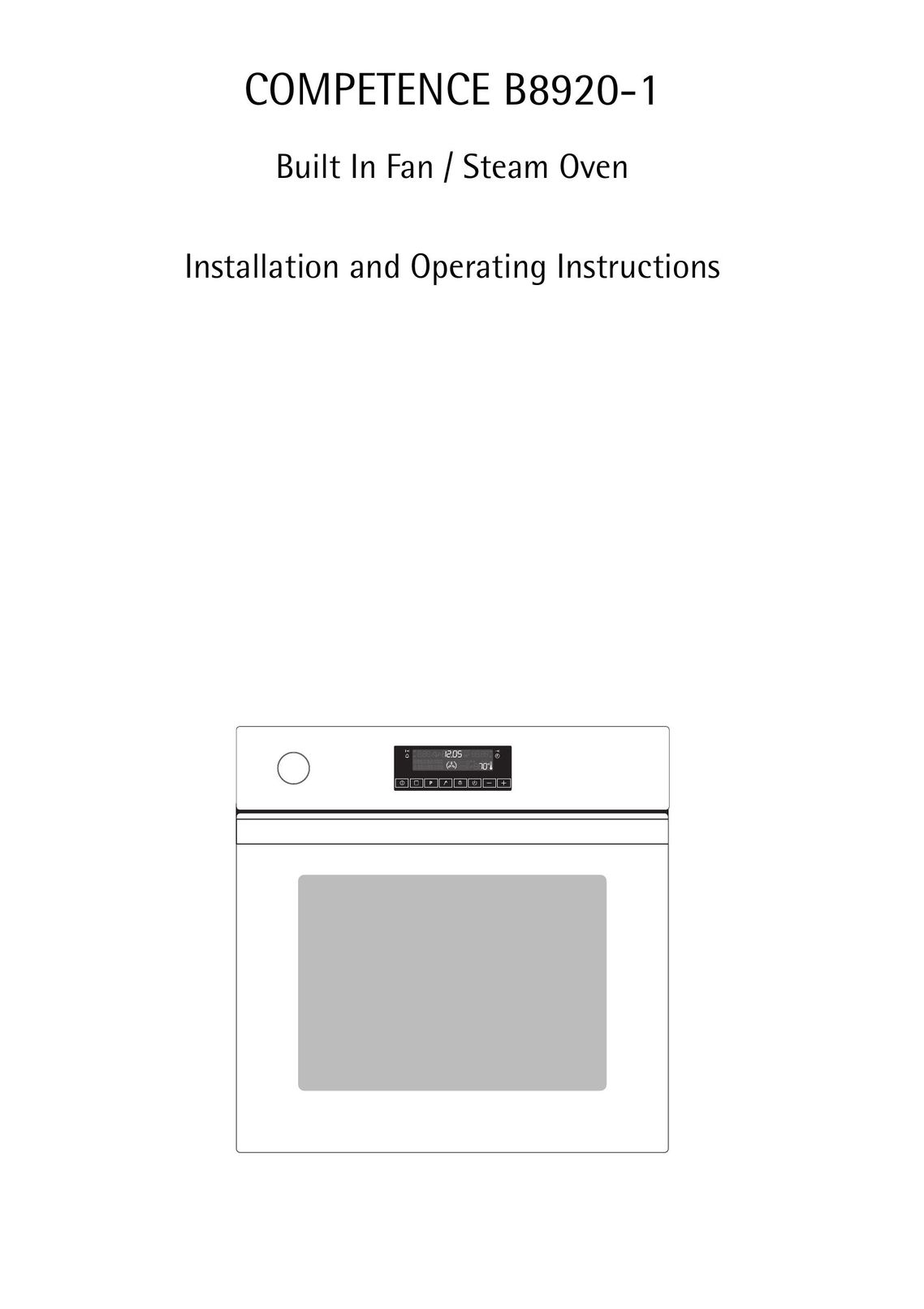 AEG B8920-1 Oven User Manual