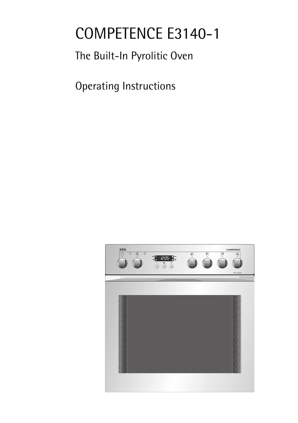 AEG E3140-1 Oven User Manual