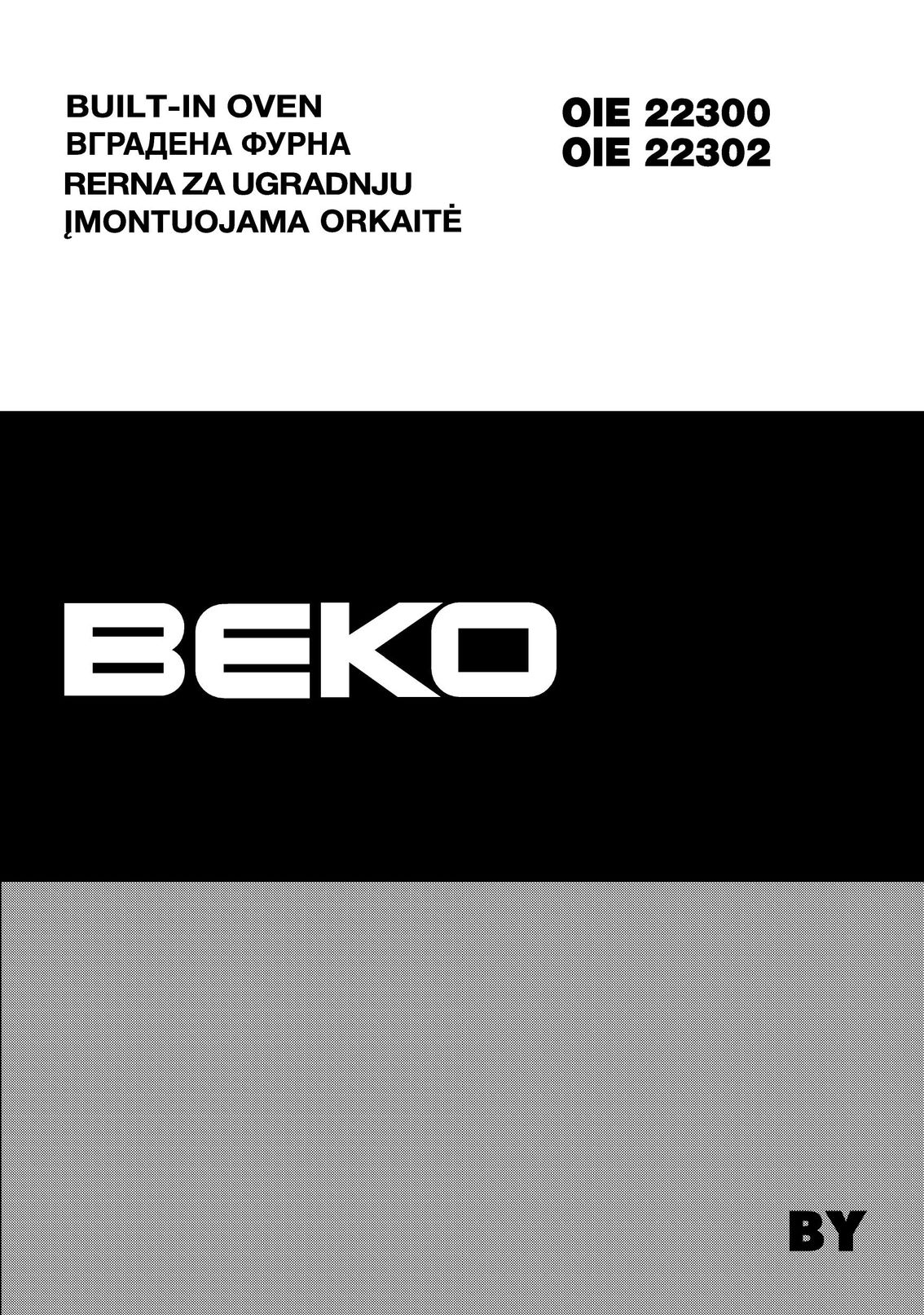 Beko 22300 Oven User Manual