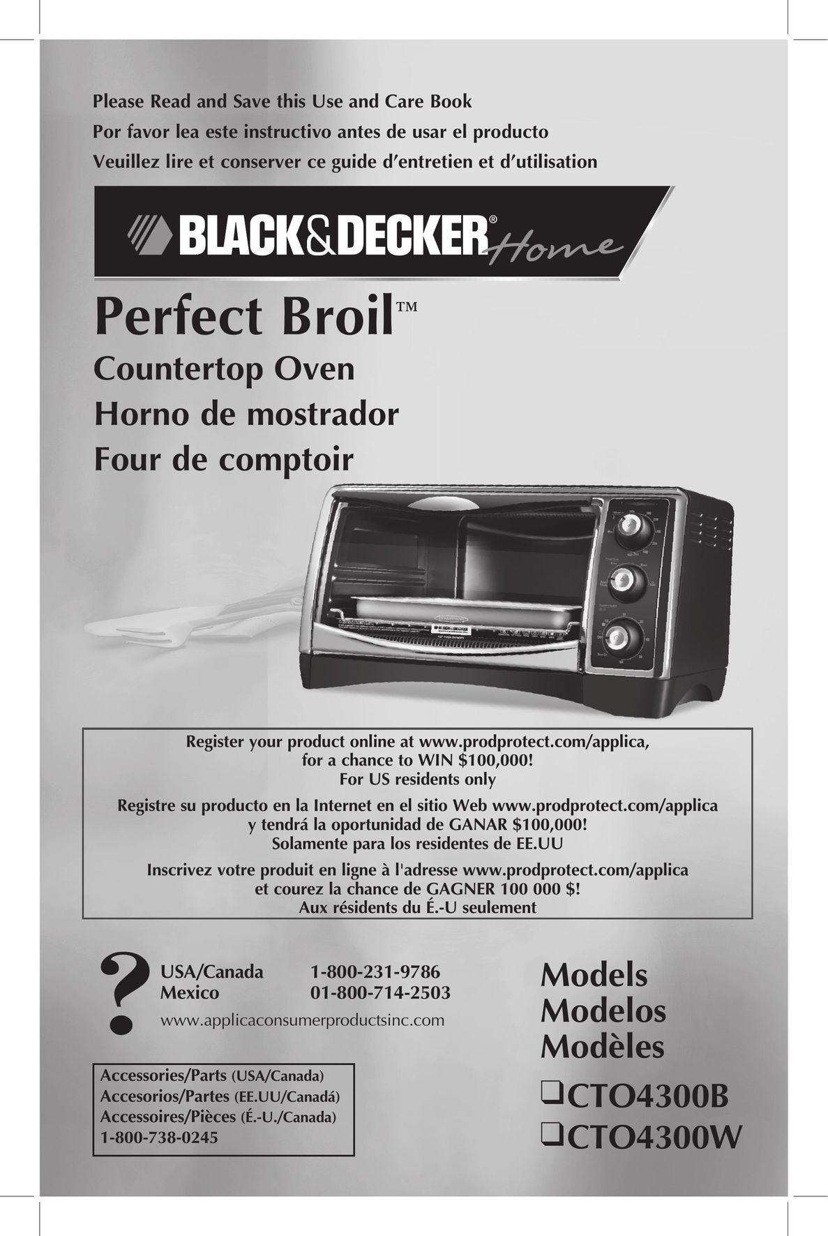 Black & Decker CTO4300W Oven User Manual