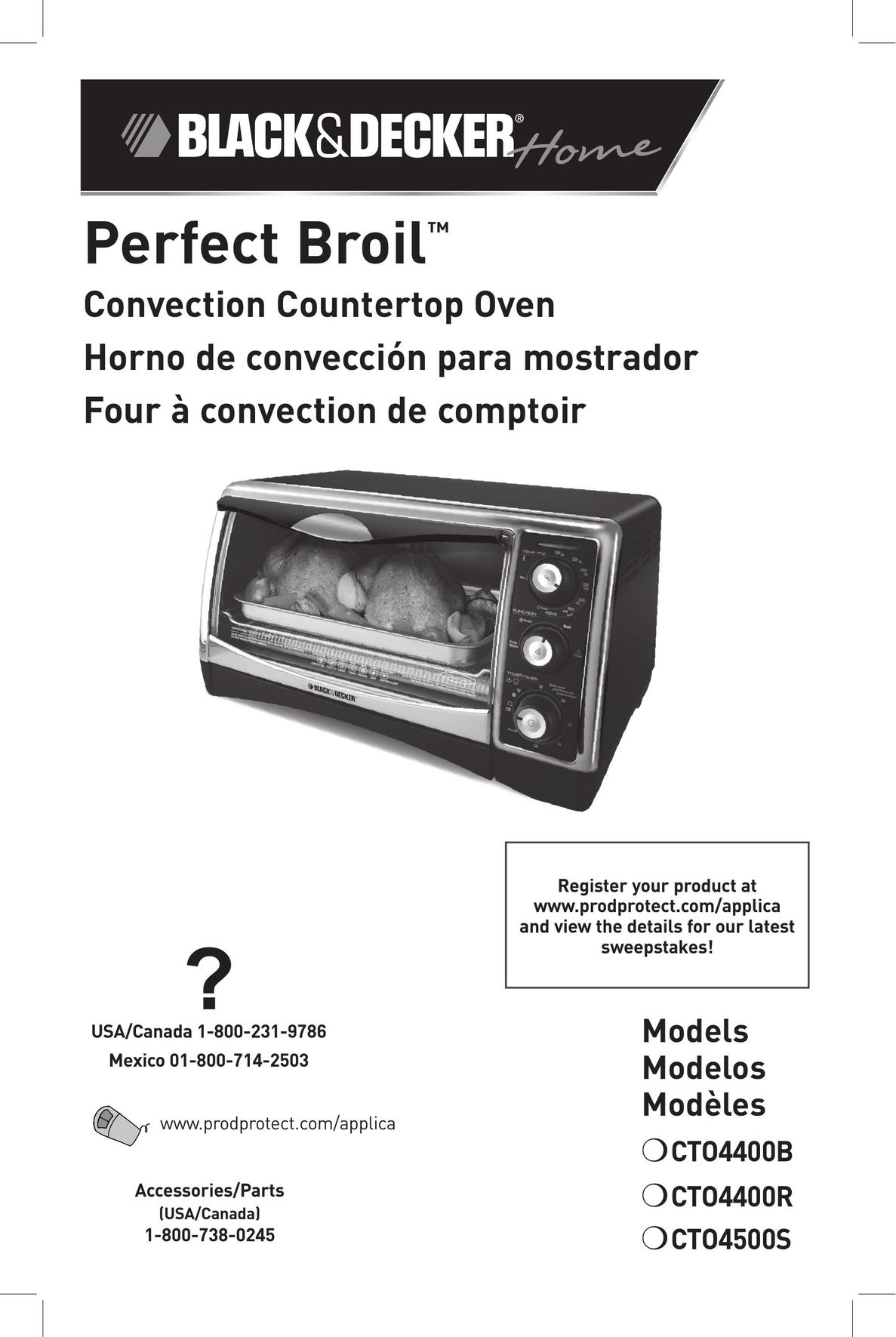 Black & Decker CTO4400B Oven User Manual
