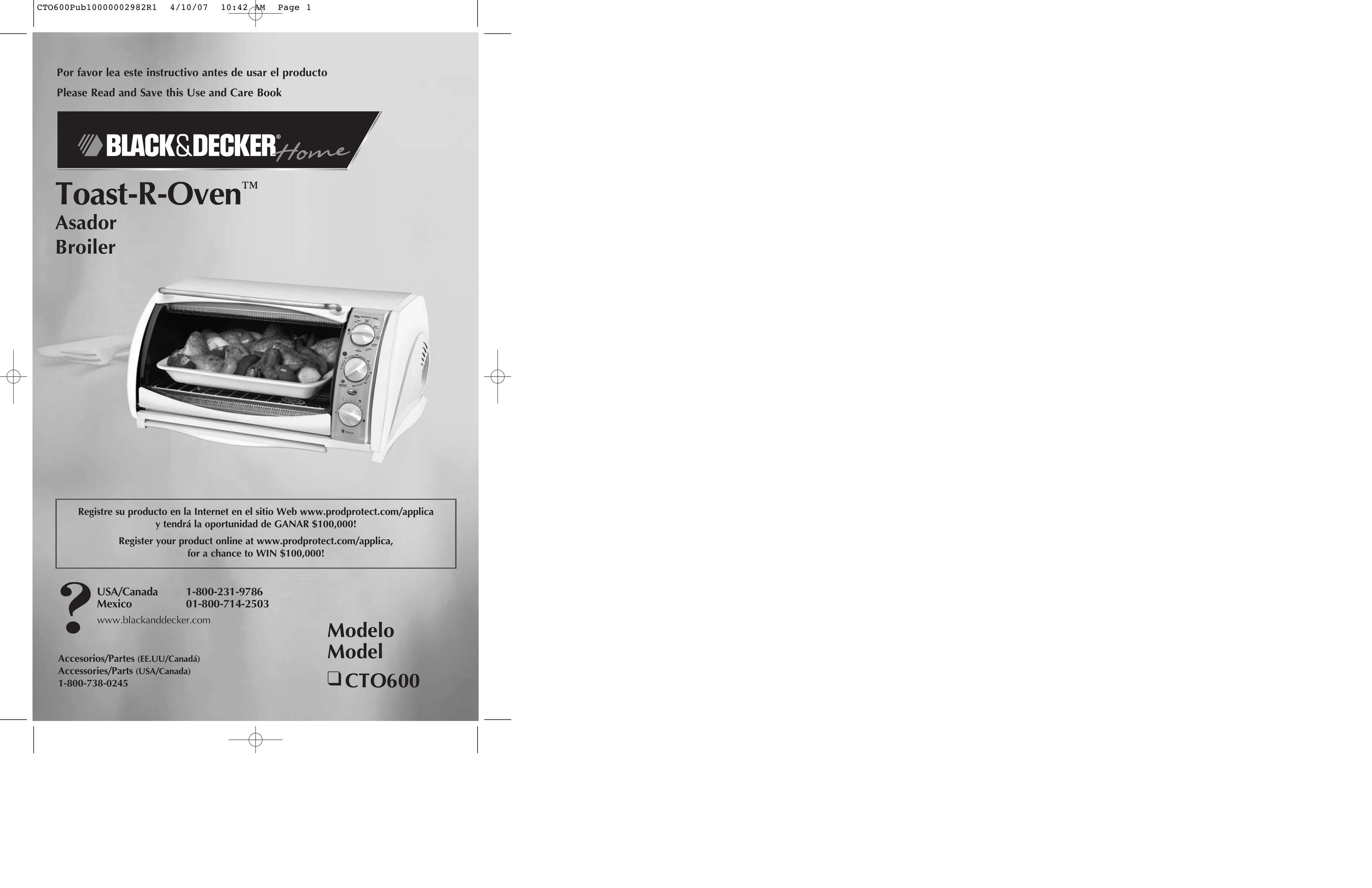 Black & Decker CTO600 Oven User Manual