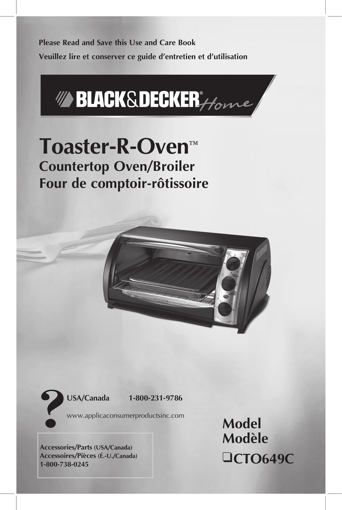 Black & Decker CTO649C Oven User Manual
