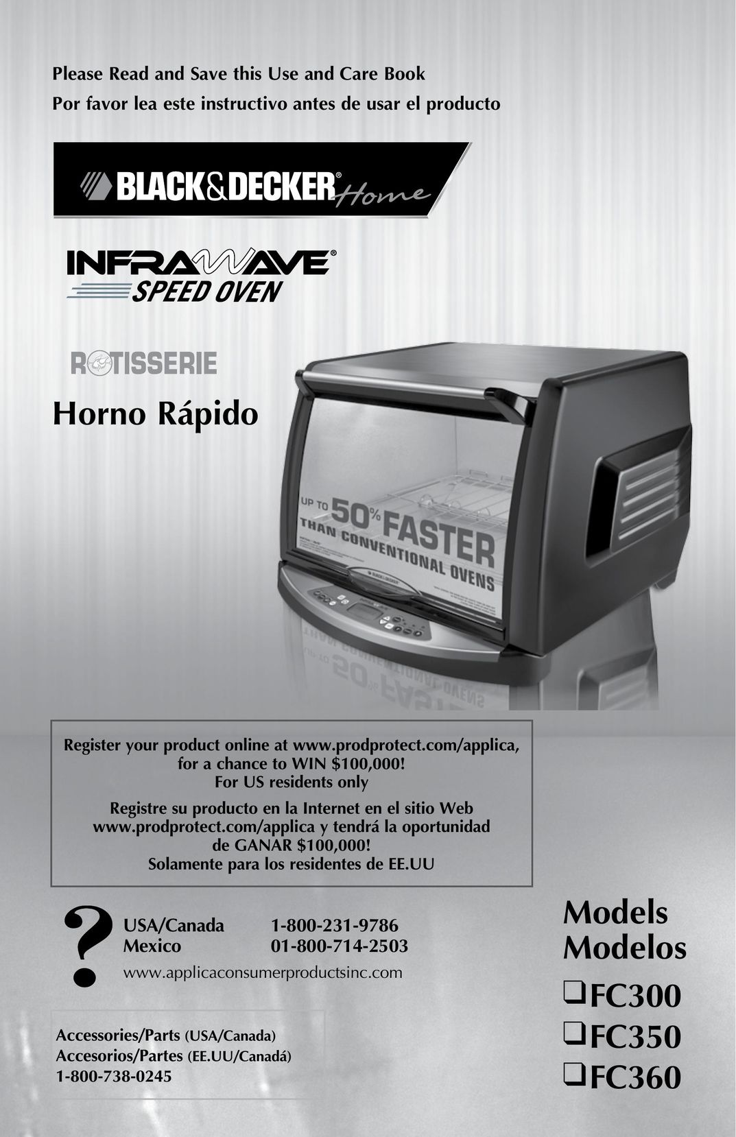 Black & Decker FC350 Oven User Manual