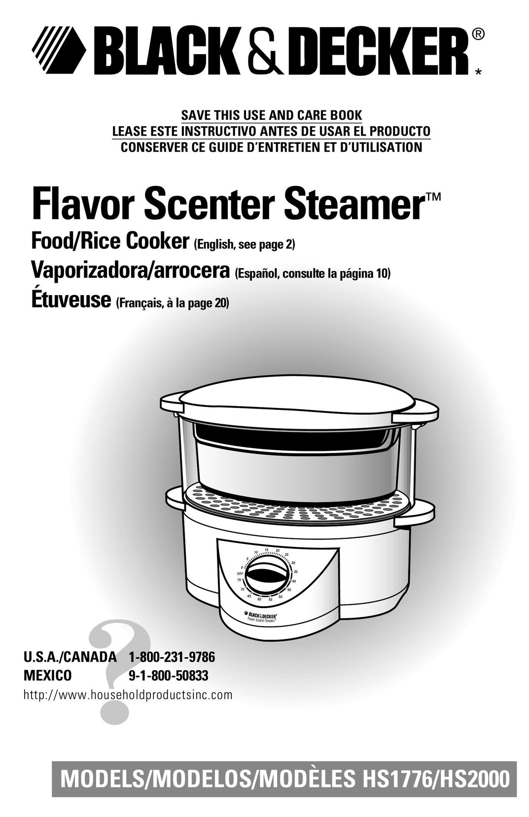 Black & Decker HS1776 Oven User Manual