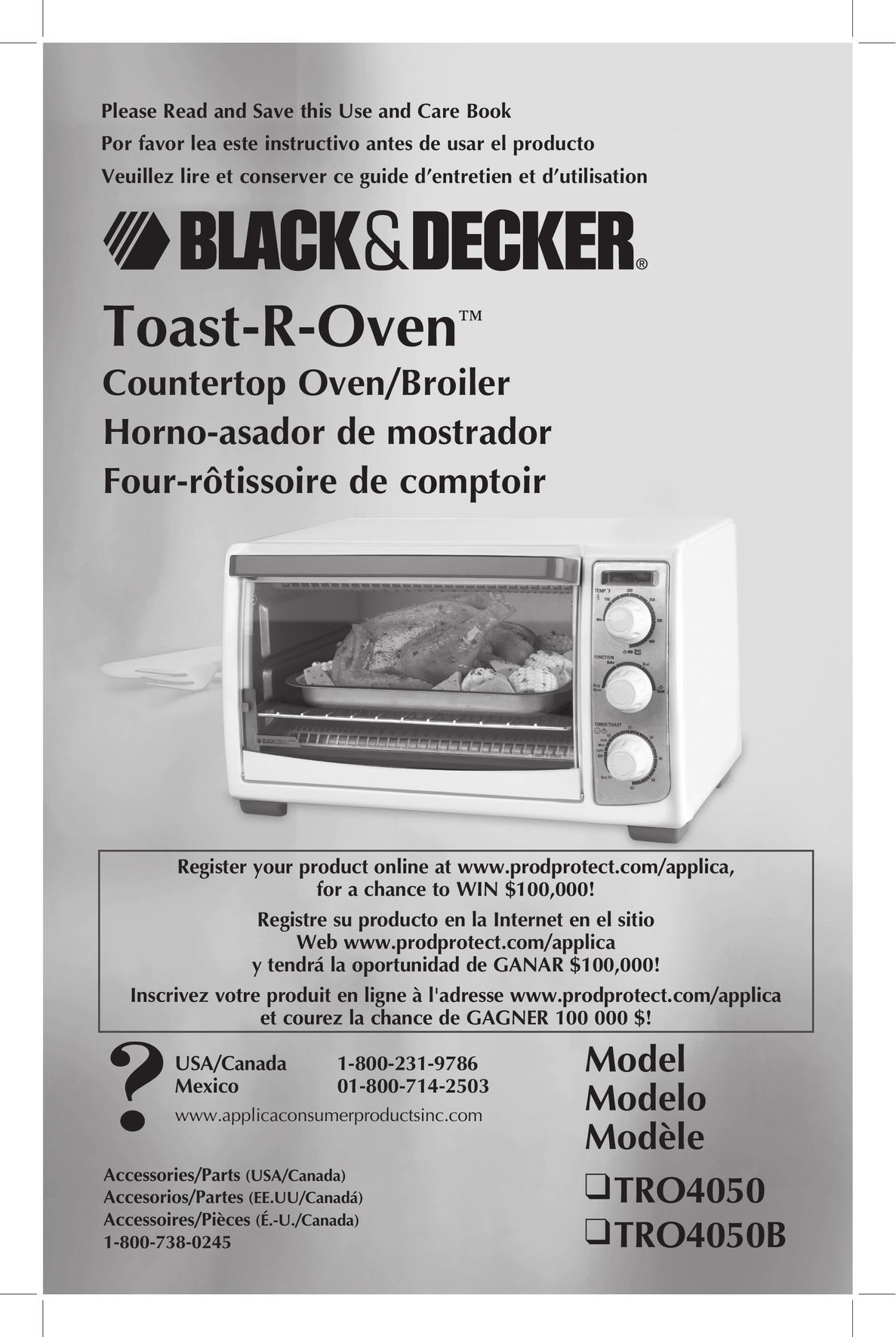Black & Decker TRO4050 Oven User Manual