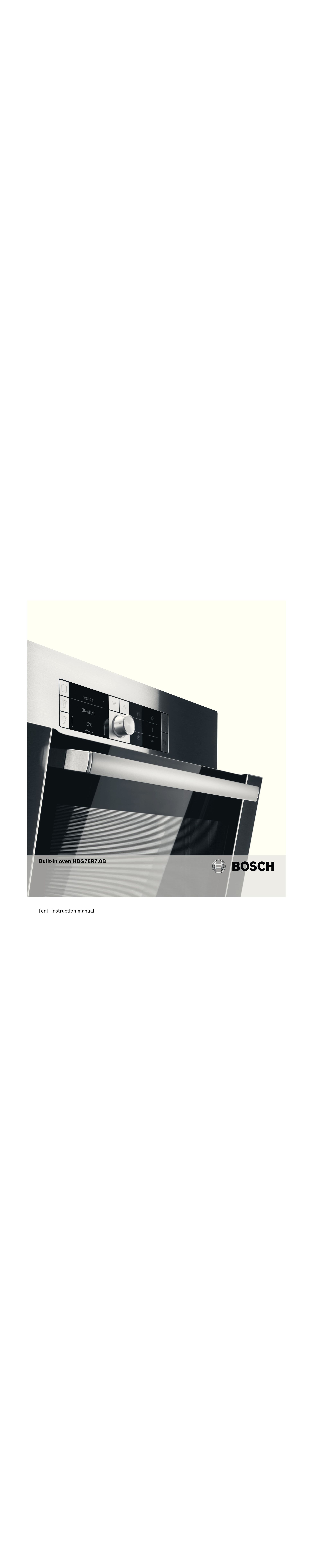 Bosch Appliances HBG78R7.0B Oven User Manual