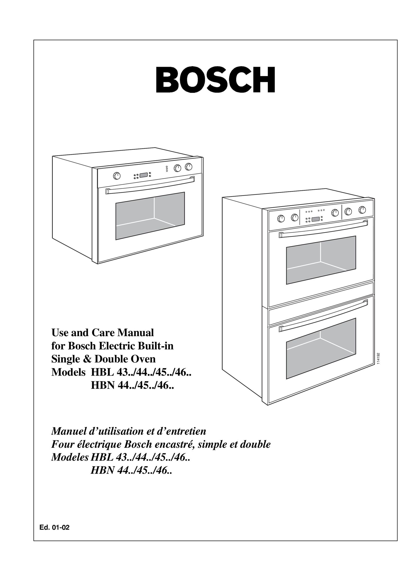 Bosch Appliances HBN 44 Oven User Manual