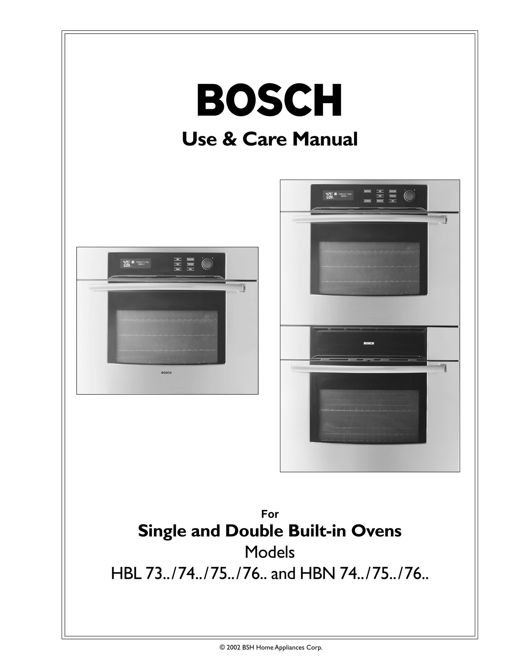 Bosch Appliances HBN 75 Oven User Manual