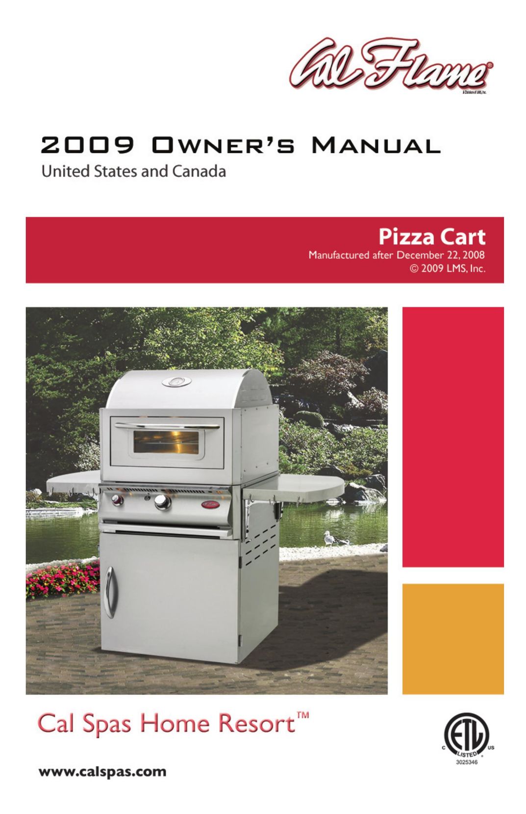 Cal Flame LTR20091039 Oven User Manual
