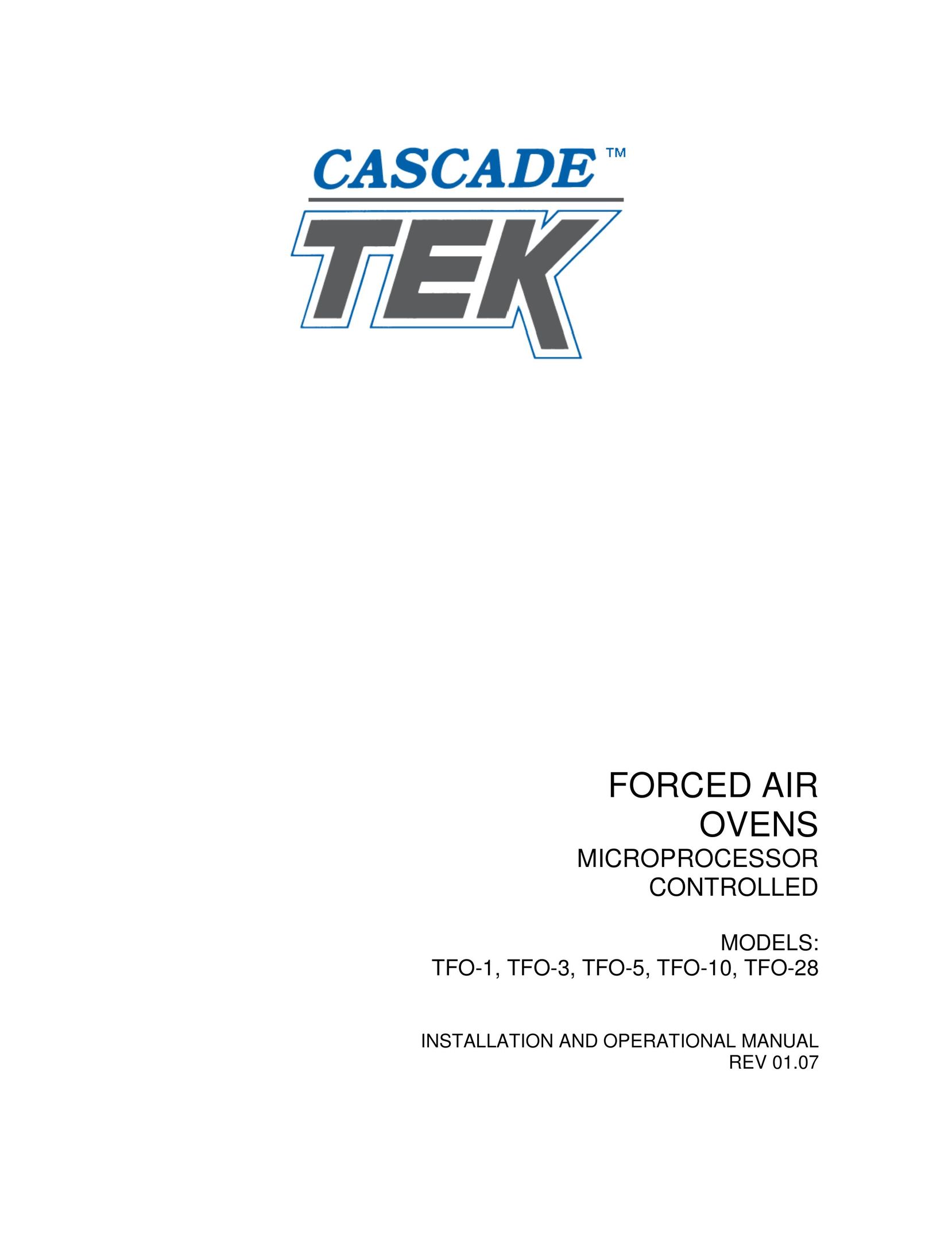 Cascade TFO-1 Oven User Manual