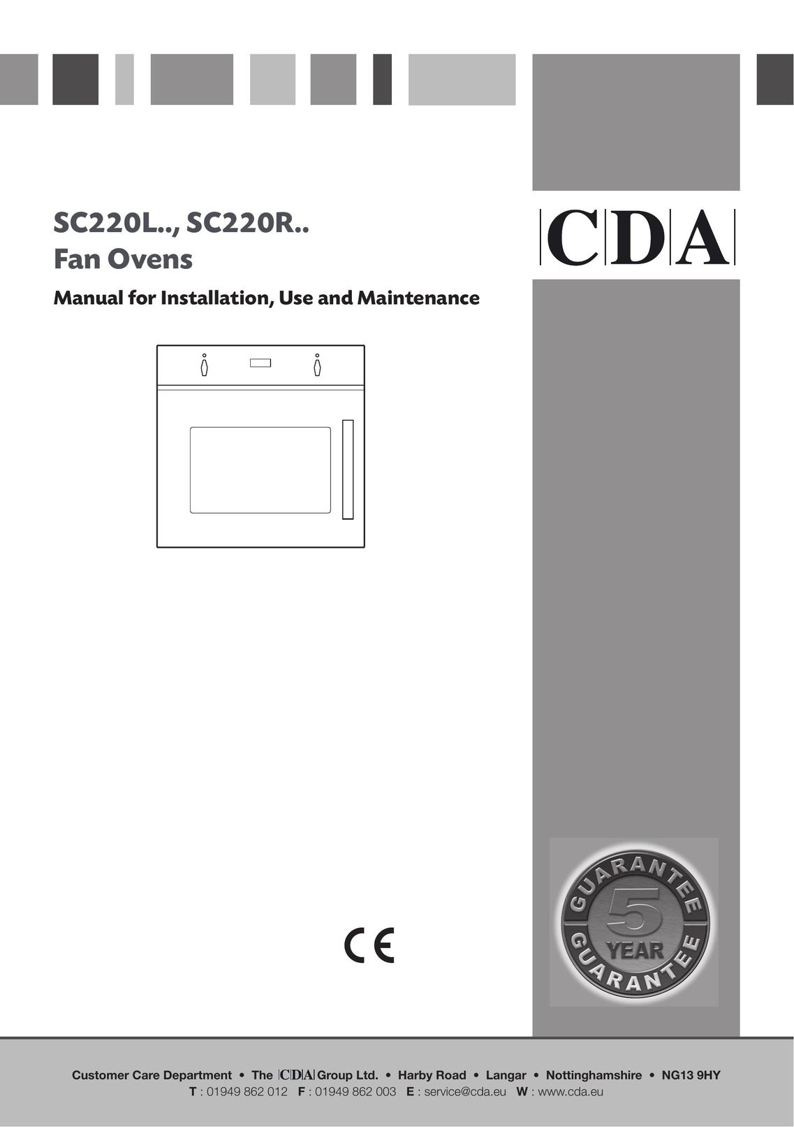 CDA SC220R Oven User Manual