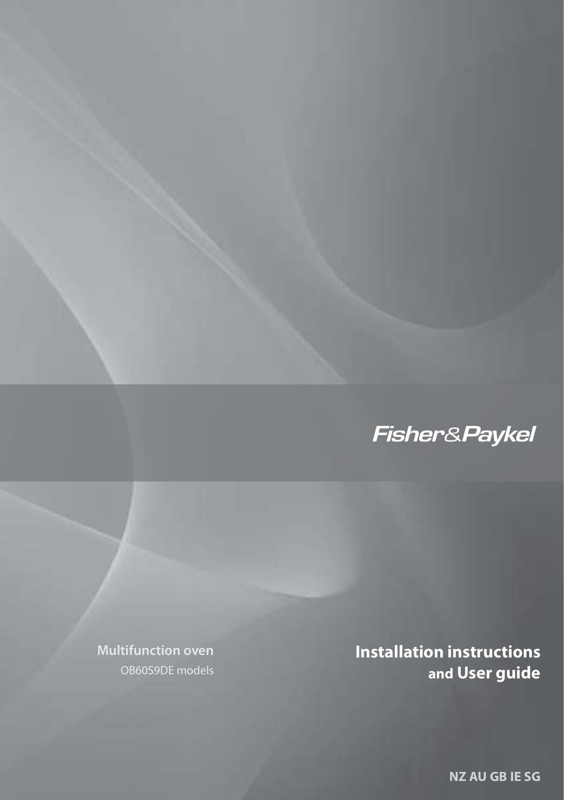 Fisher & Paykel OB60S9DE Oven User Manual