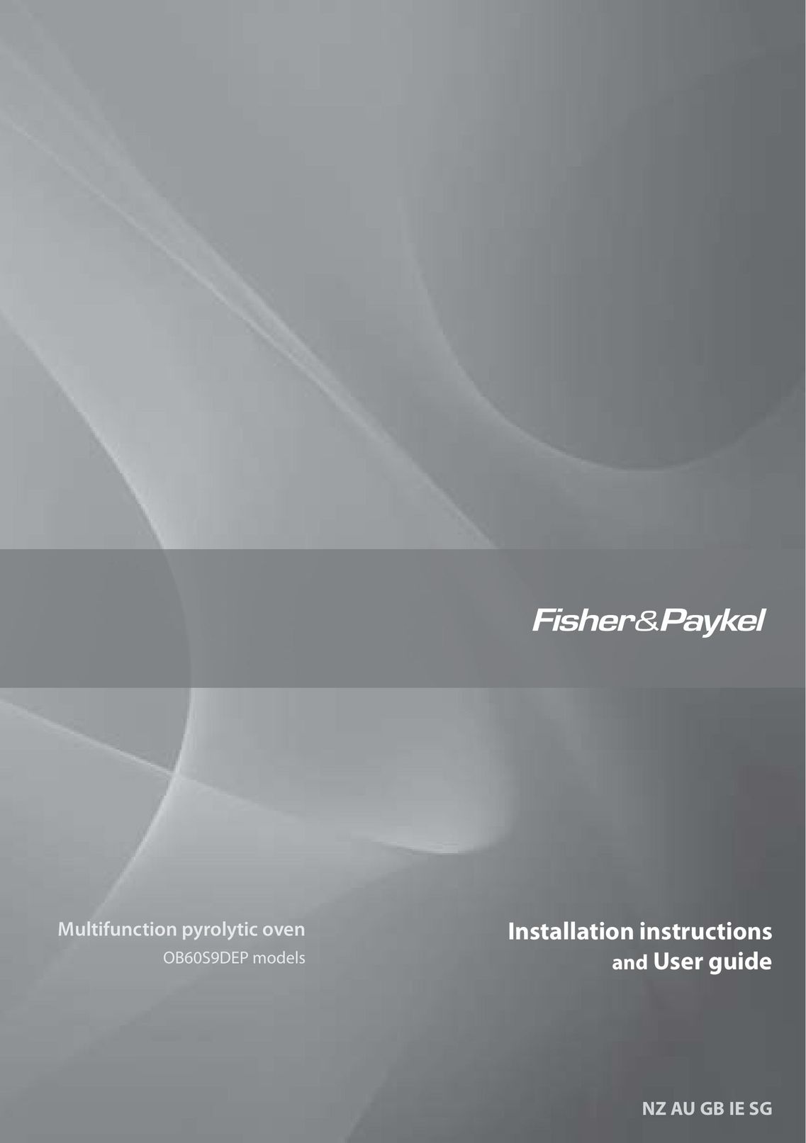 Fisher & Paykel OB60S9DEP Oven User Manual