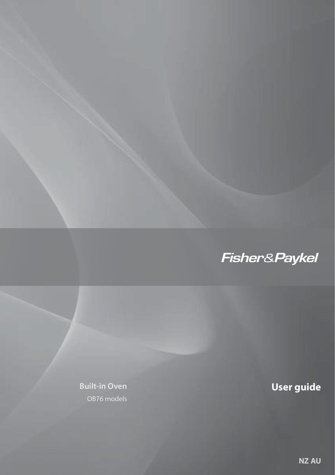 Fisher & Paykel OB76 Oven User Manual