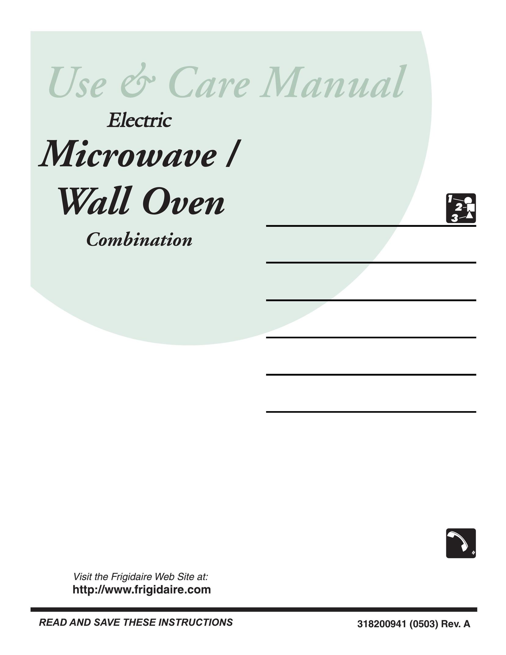 Frigidaire Electric Microwave / Wall Oven Combination Oven User Manual